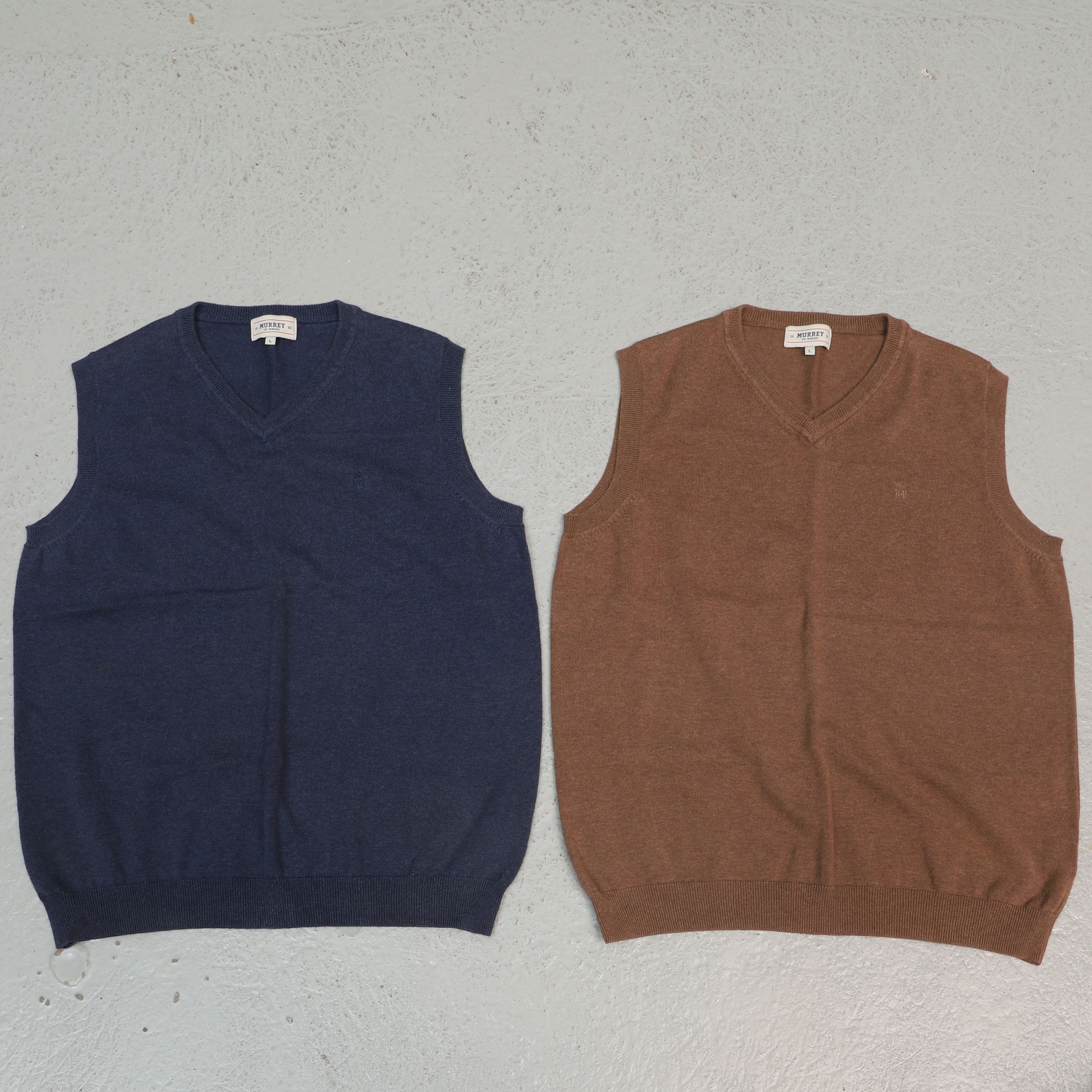 VÄSTAR, 2 st, pullovers, bomull, Murrey, strl L.