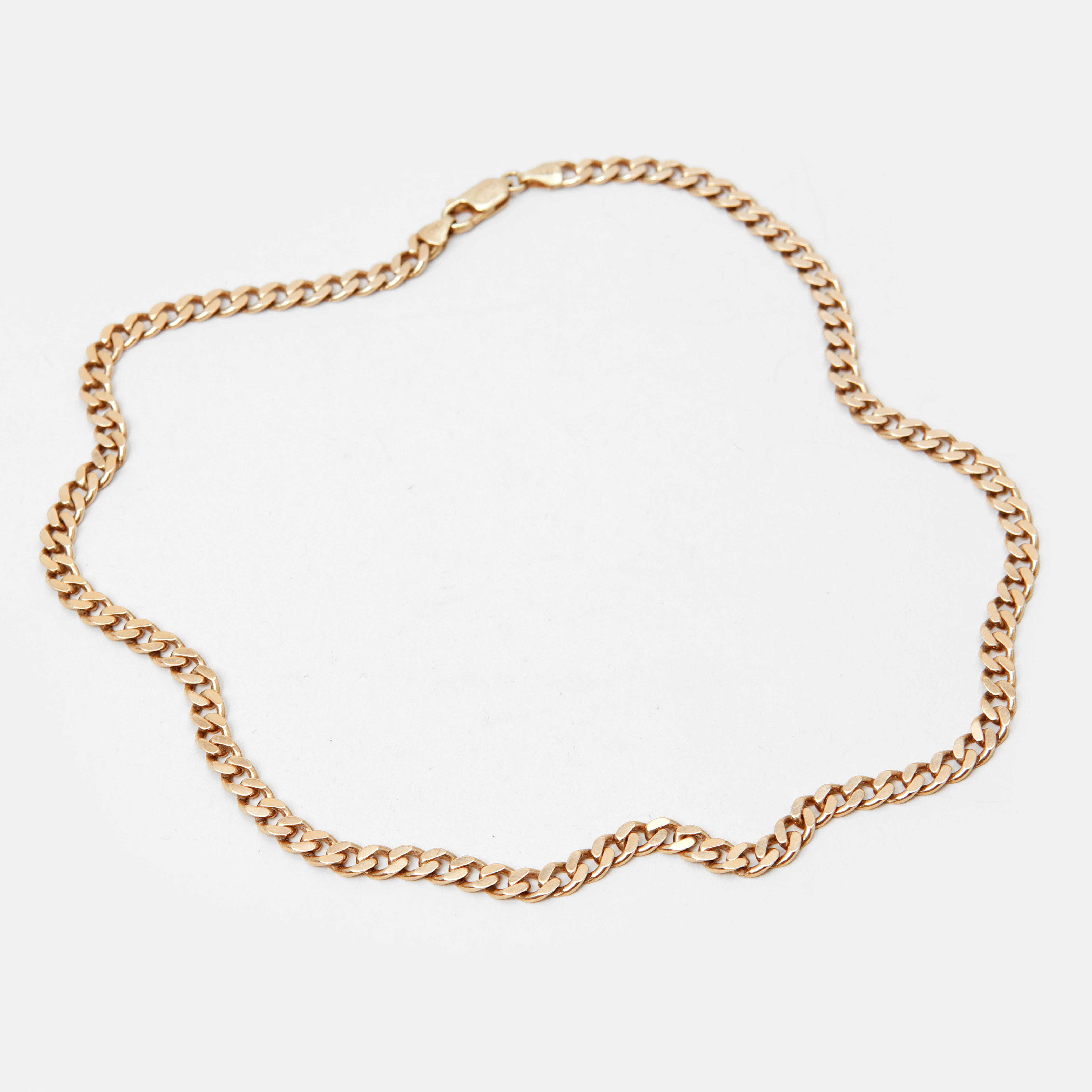 COLLIER, 18k guld Tehnigold, Italien. Vikt 29 gram.