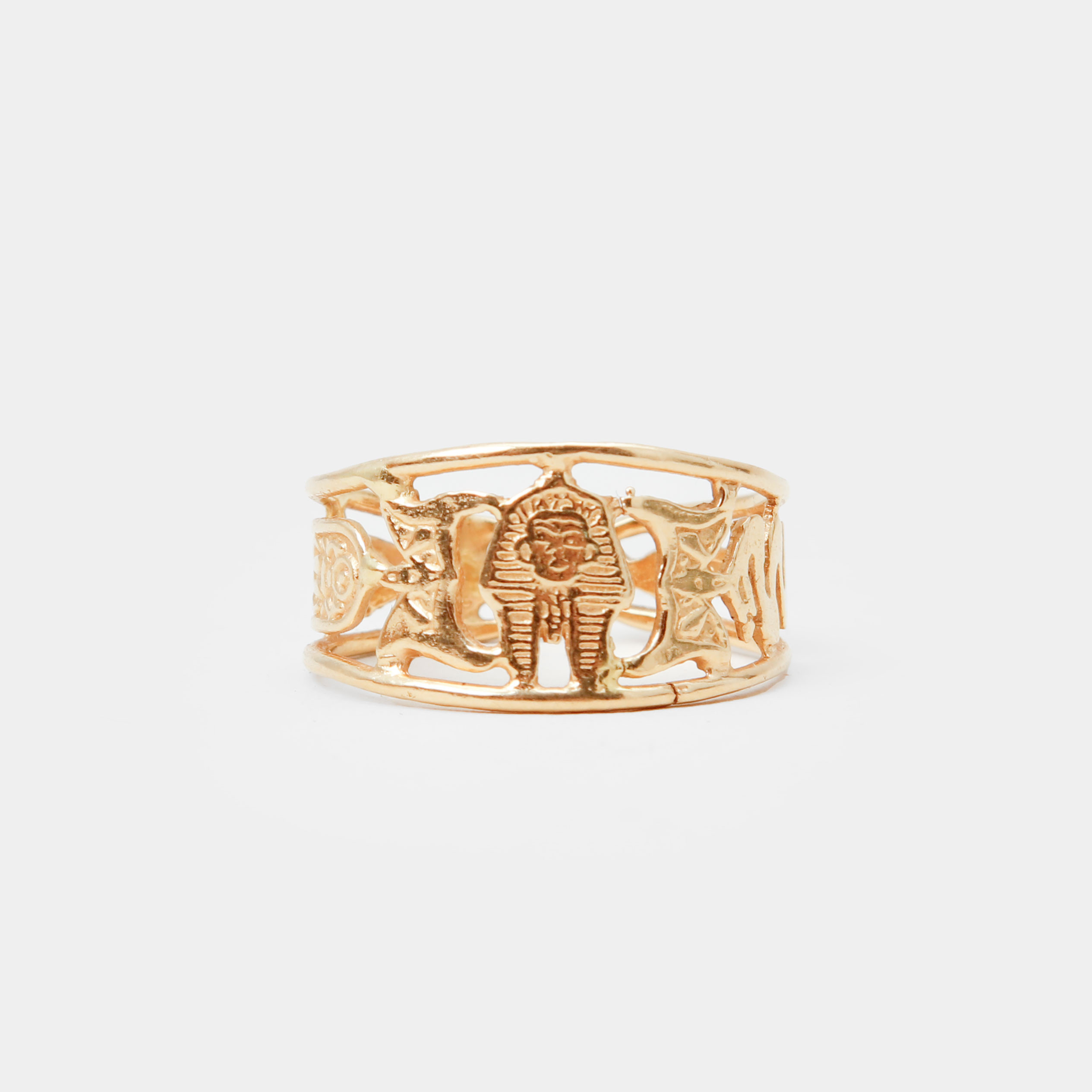 RING, 18k guld, Egypten. Vikt 4 gram.
