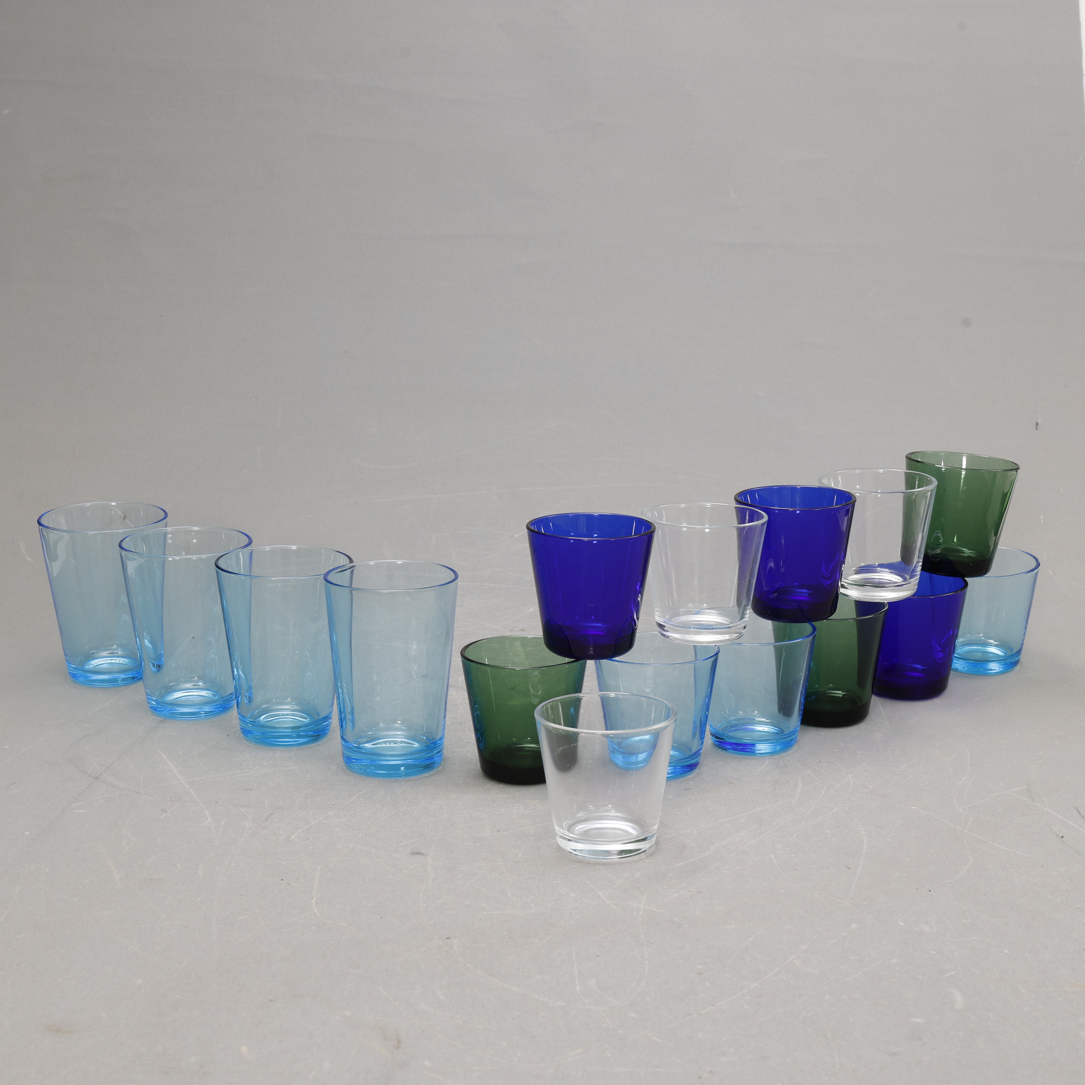 KAJ FRANCK. GLAS, 16 stycken, " Kartio ", Iittala.