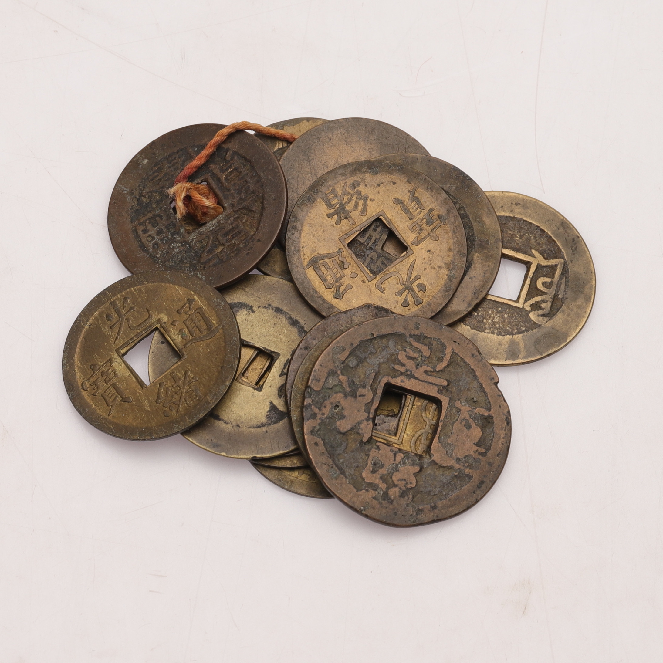 MYNT, 15 st, mässing, Kina, 17-/1800-tal.