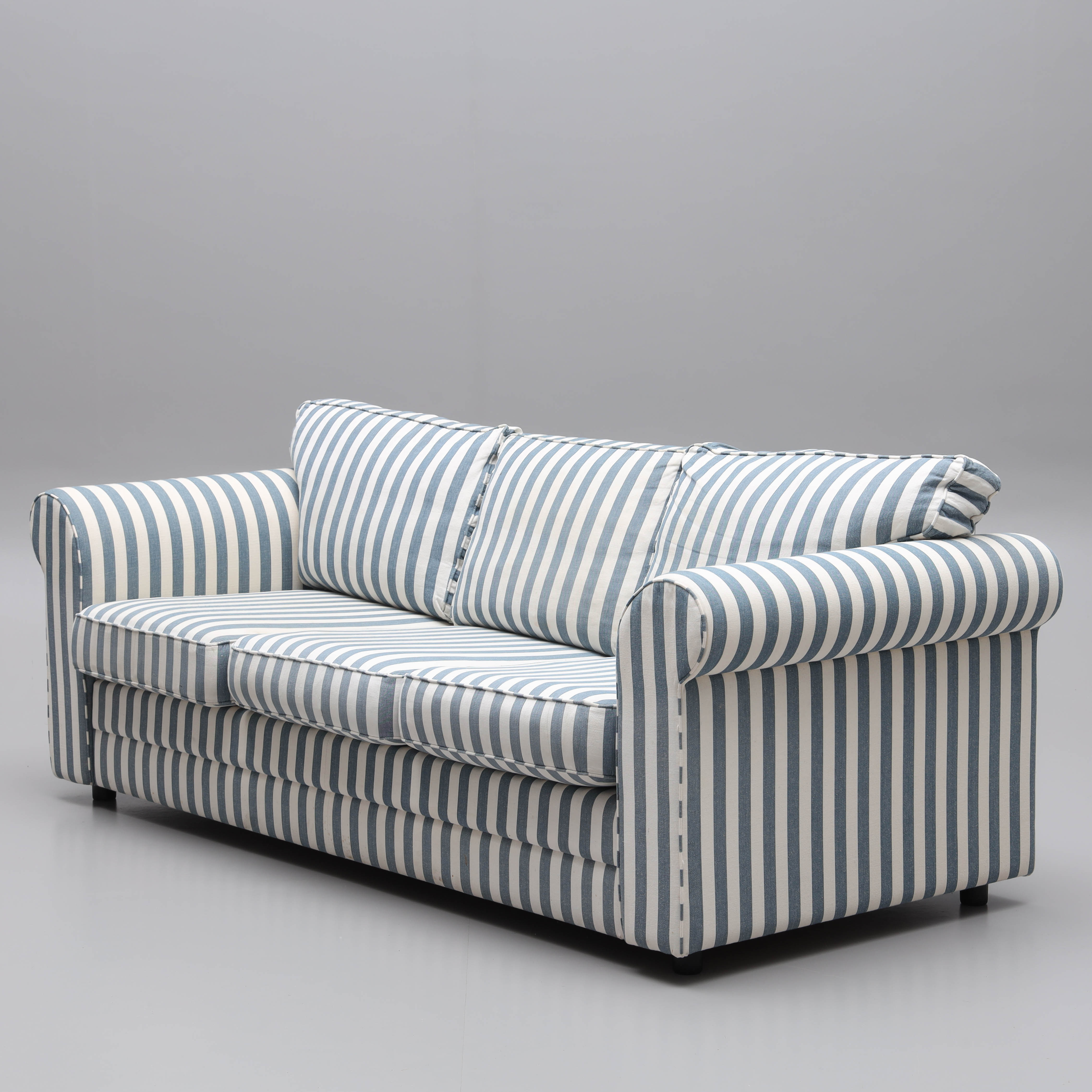 SOFFA, 3-sits, randig textil, 1900-tal.