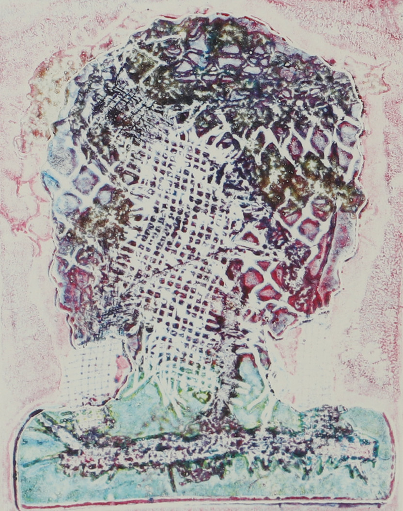 ROALD TELLNES. Huvud, etsning, signerad.