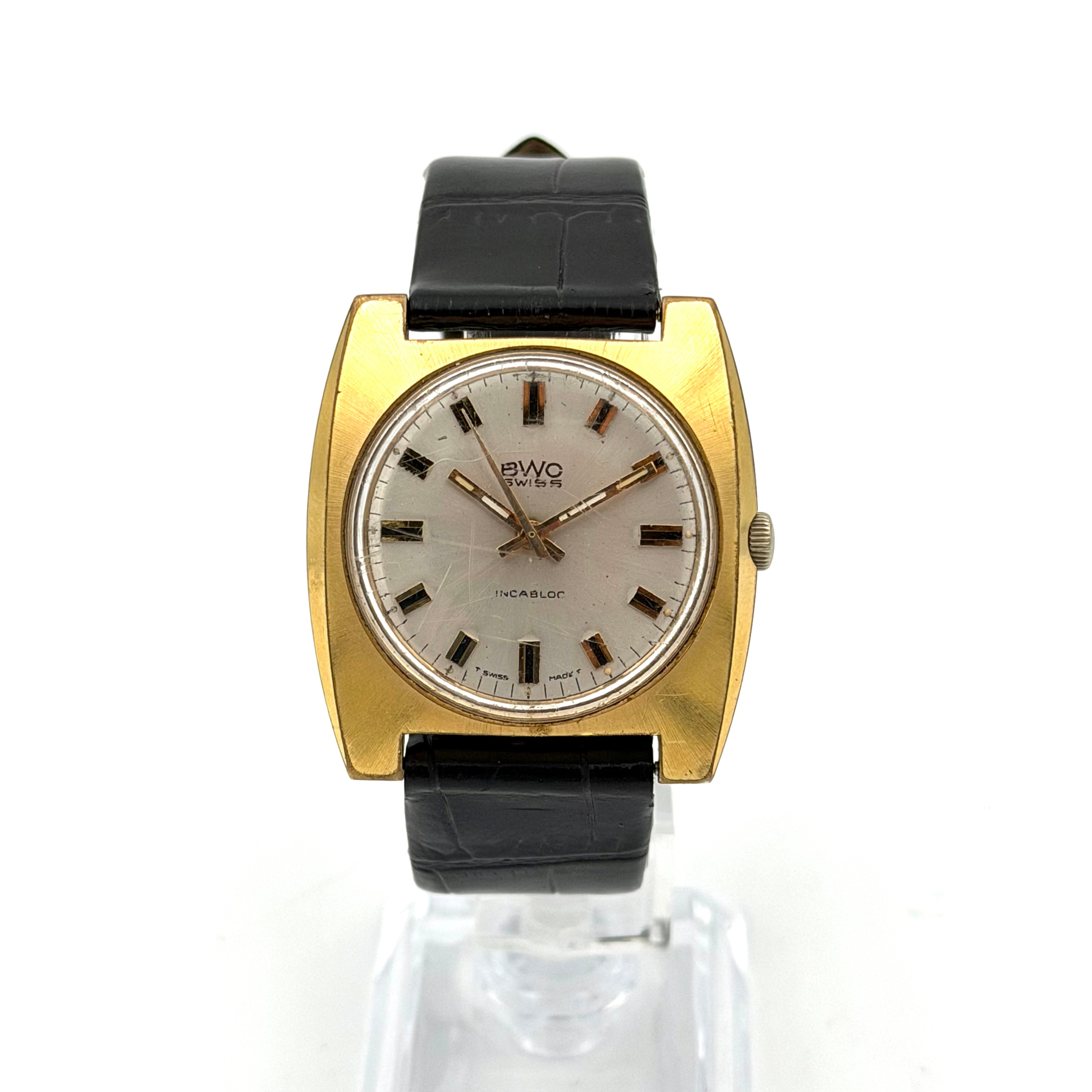 BWC SWISS, armbandsur, 1960/70-tal, manuell, gulddouble´.