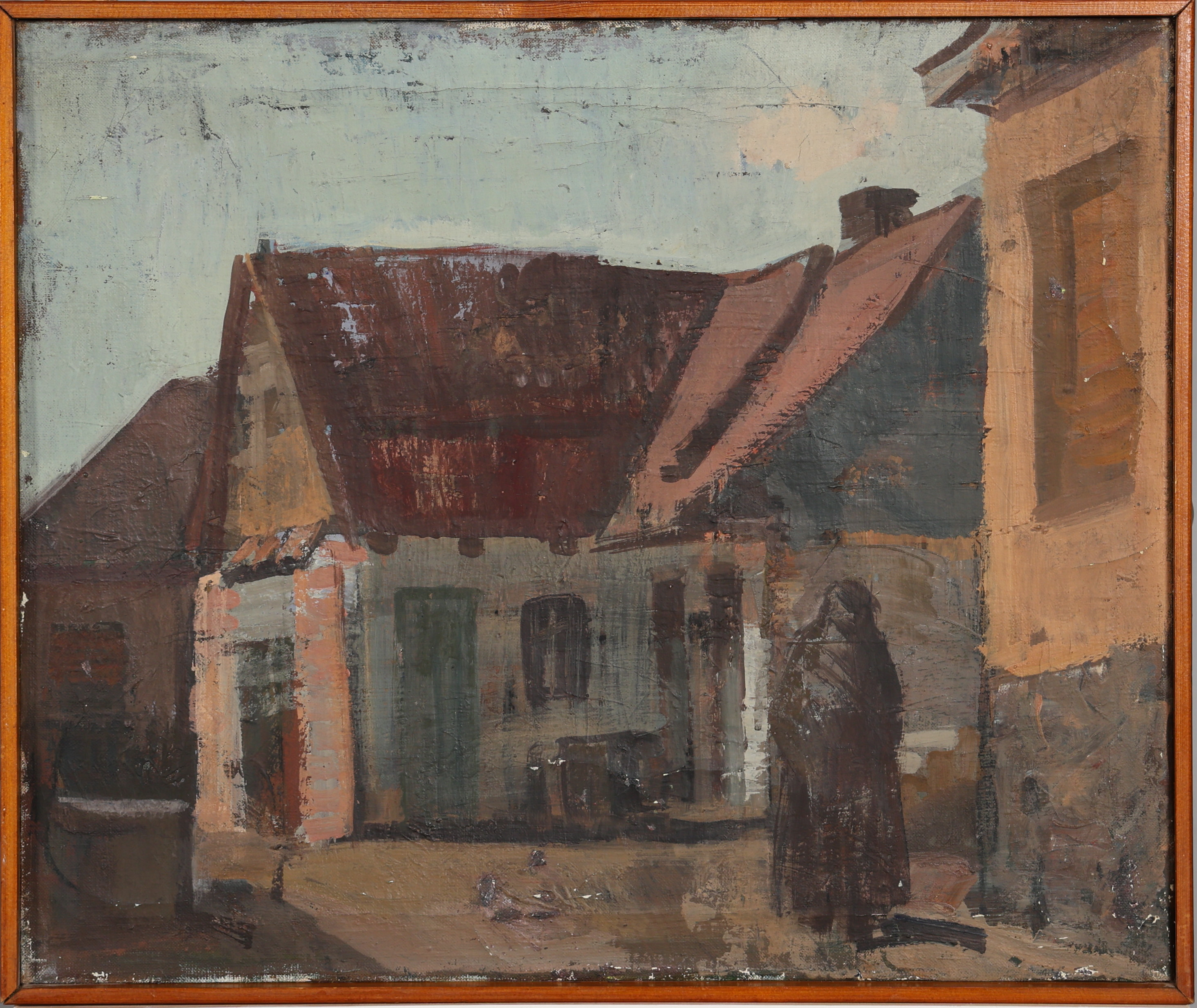 JANOS SOMOGYI. OLJA PÅ DUK, signerad a tergo.