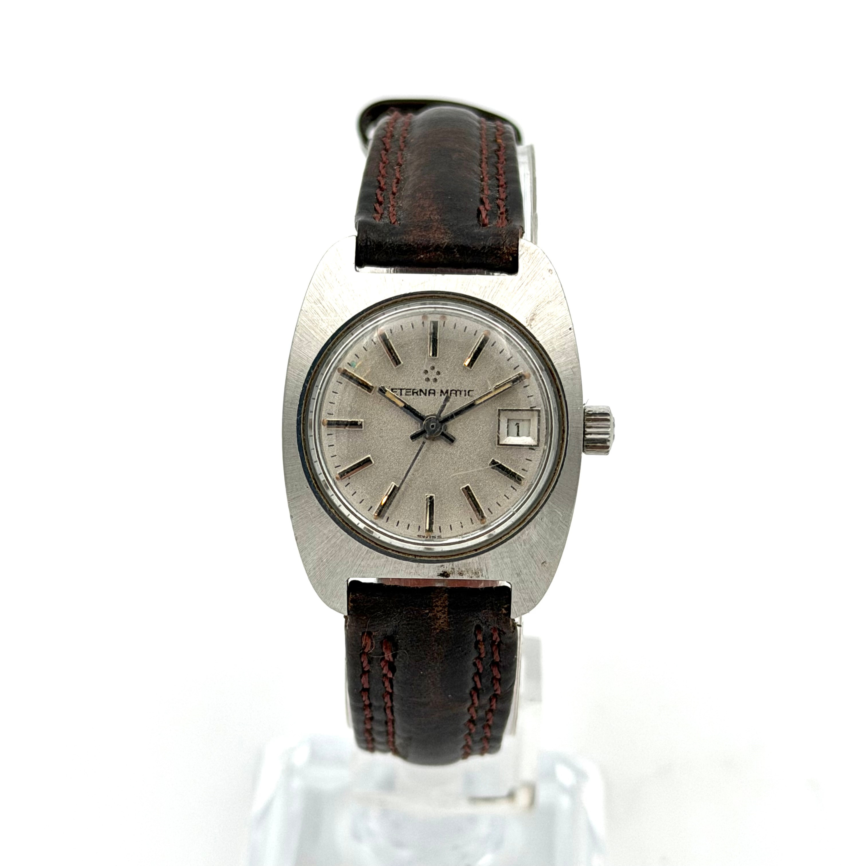 ETERNA-MATIC, armbandsur, 1970-tal, automatic, stål.