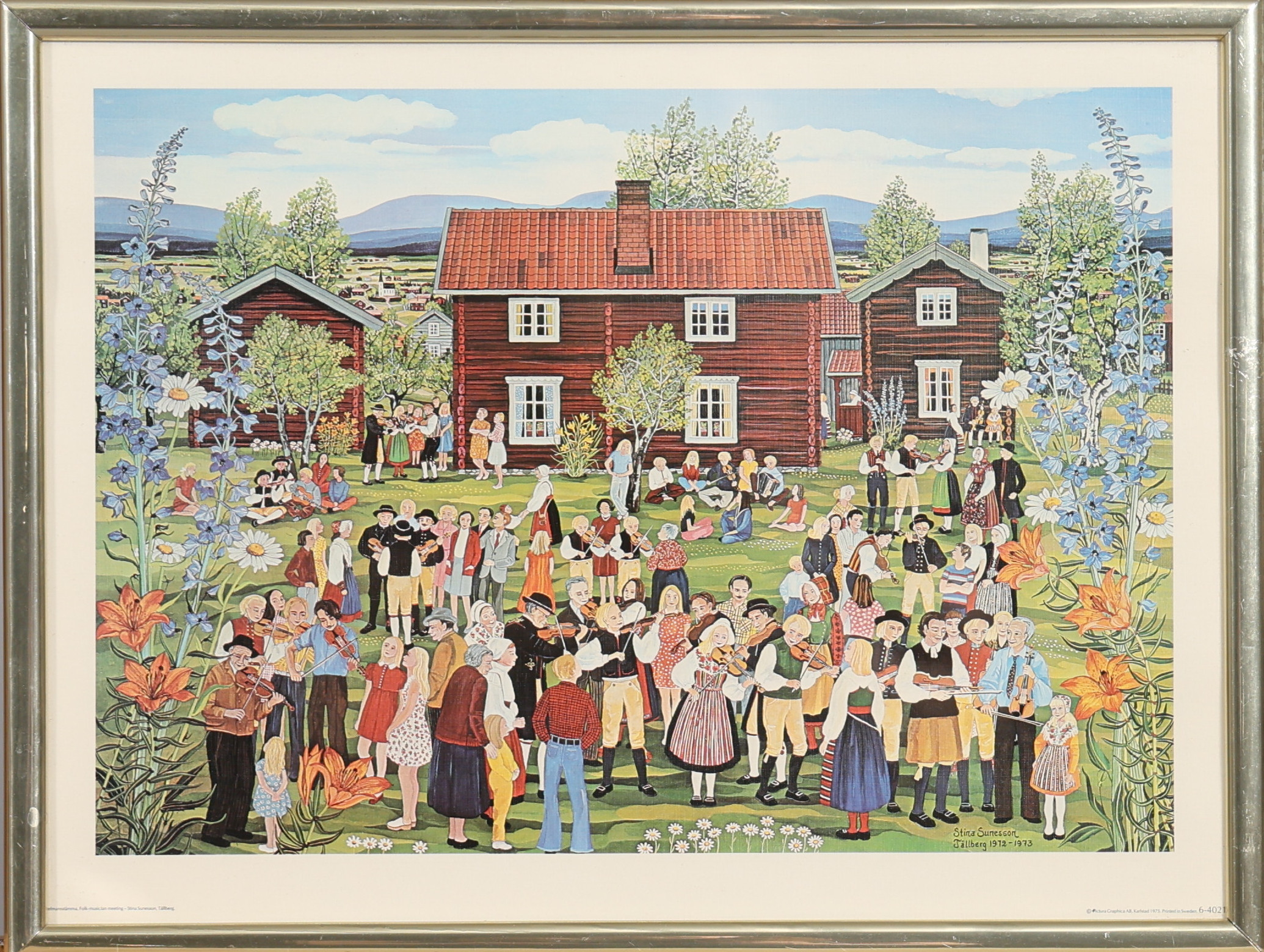 STINA SUNESSON. TRYCK, signerad i trycket.