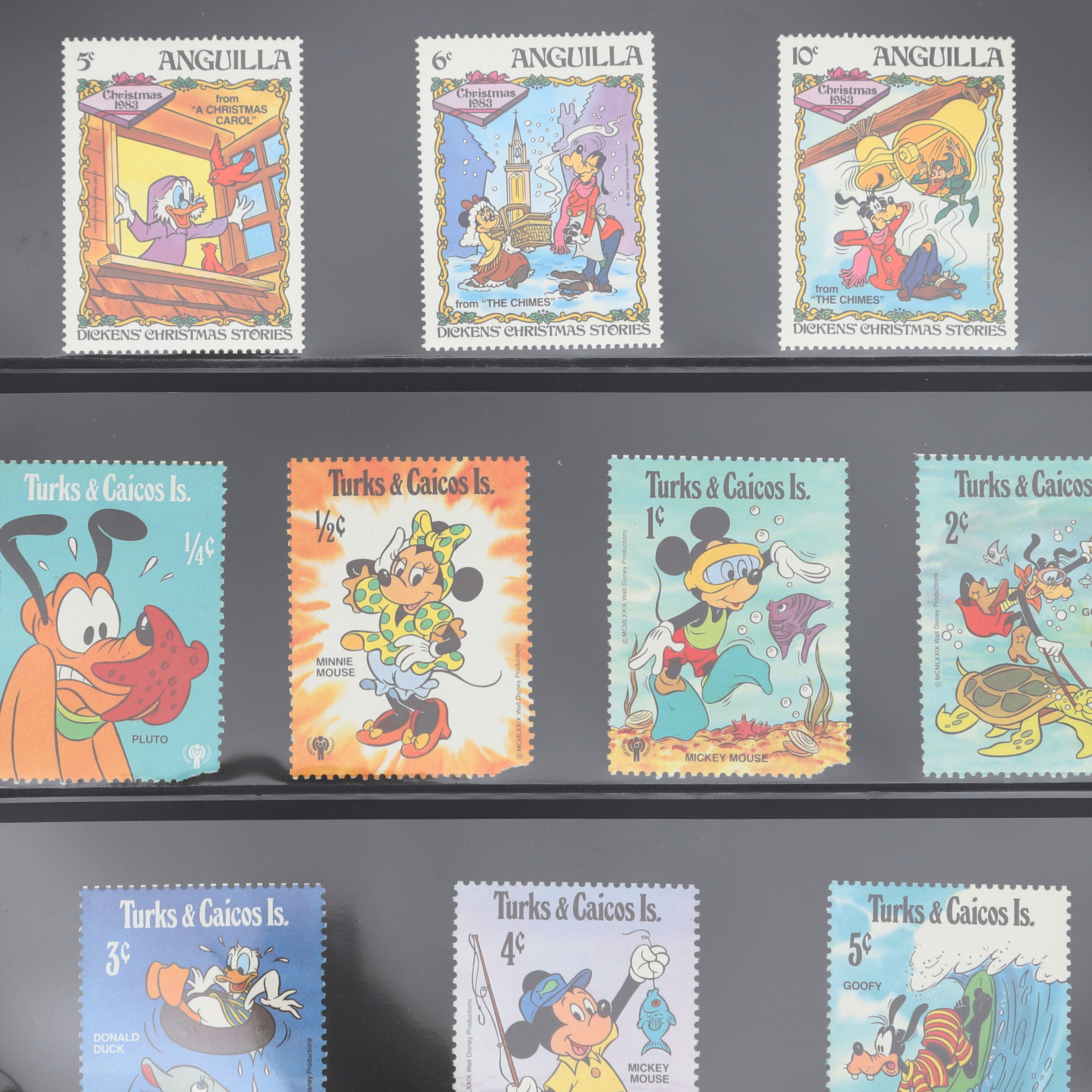 PARTI FRIMÄRKEN, b.la. Disney.