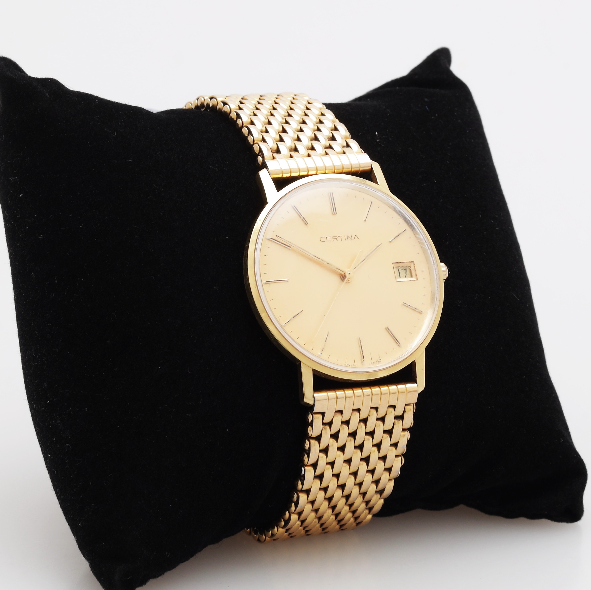 ARMBANDSUR, guld 18K, Certina, totalvikt 54 gram.