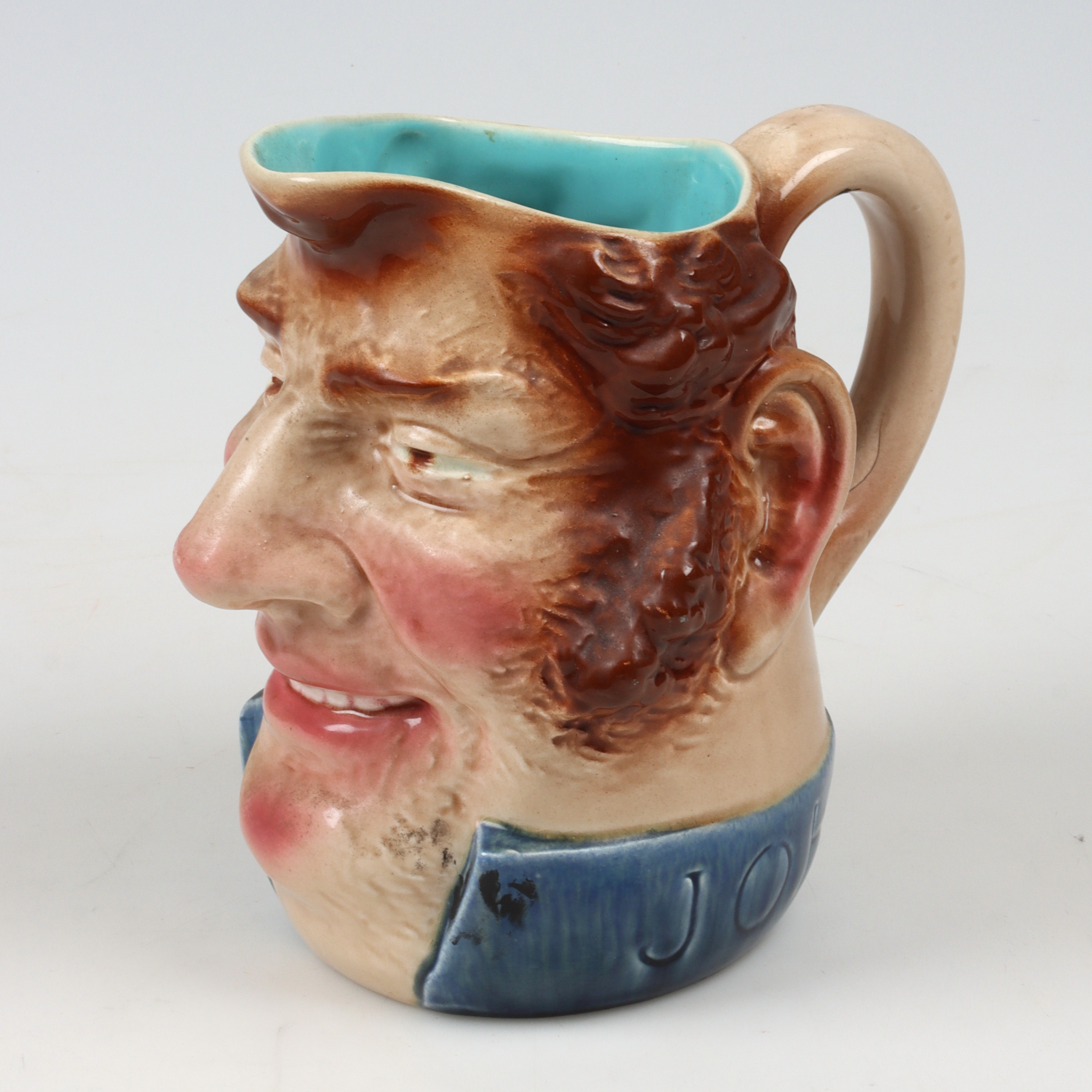 KRUS, sk. Toby Jug, "John Bull", porslin, Sarraguemines, Frankrike.