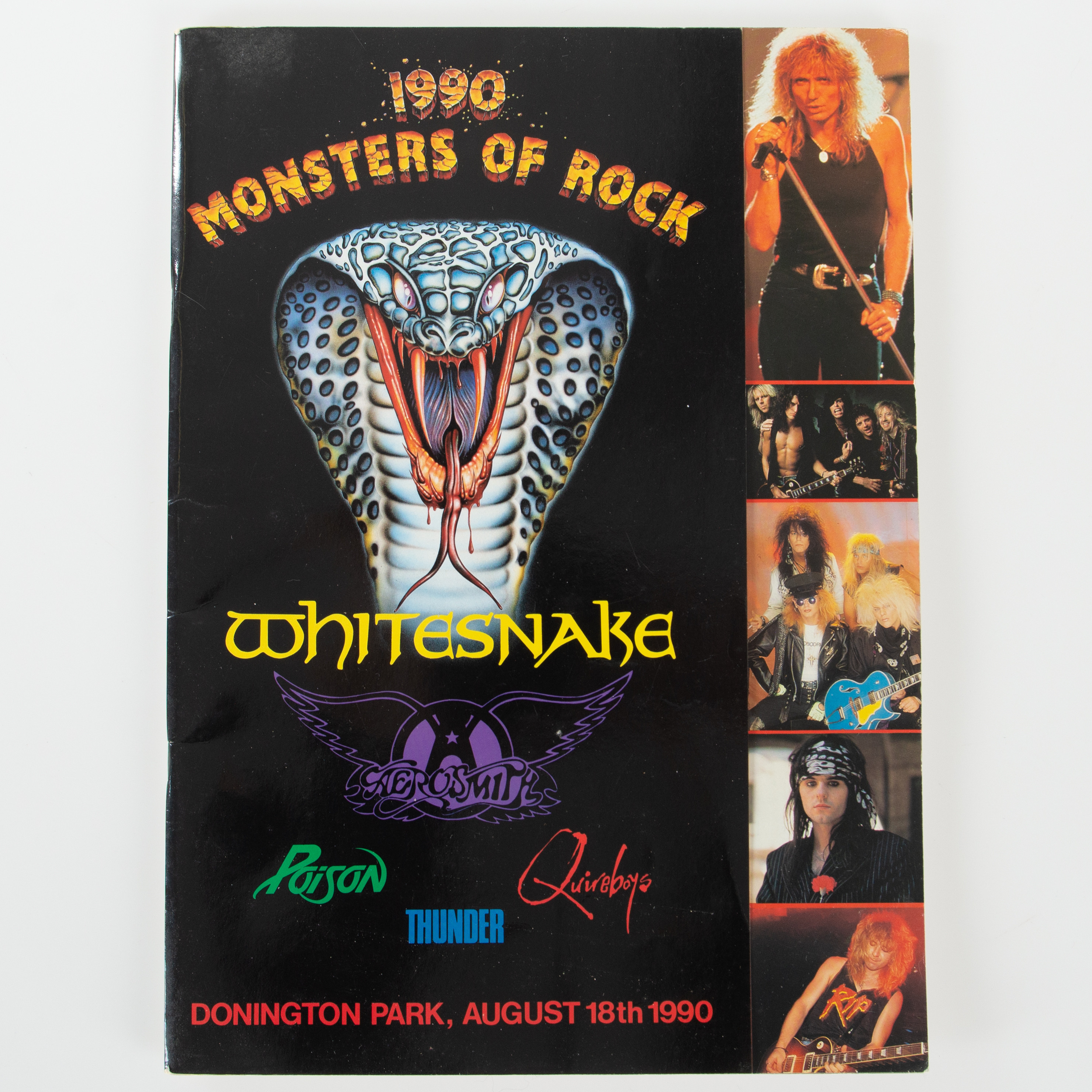 MONSTERS OF ROCK FOTO/TURNÉPROGRAM DONONGTON PARK AUGUST 18th 1990.