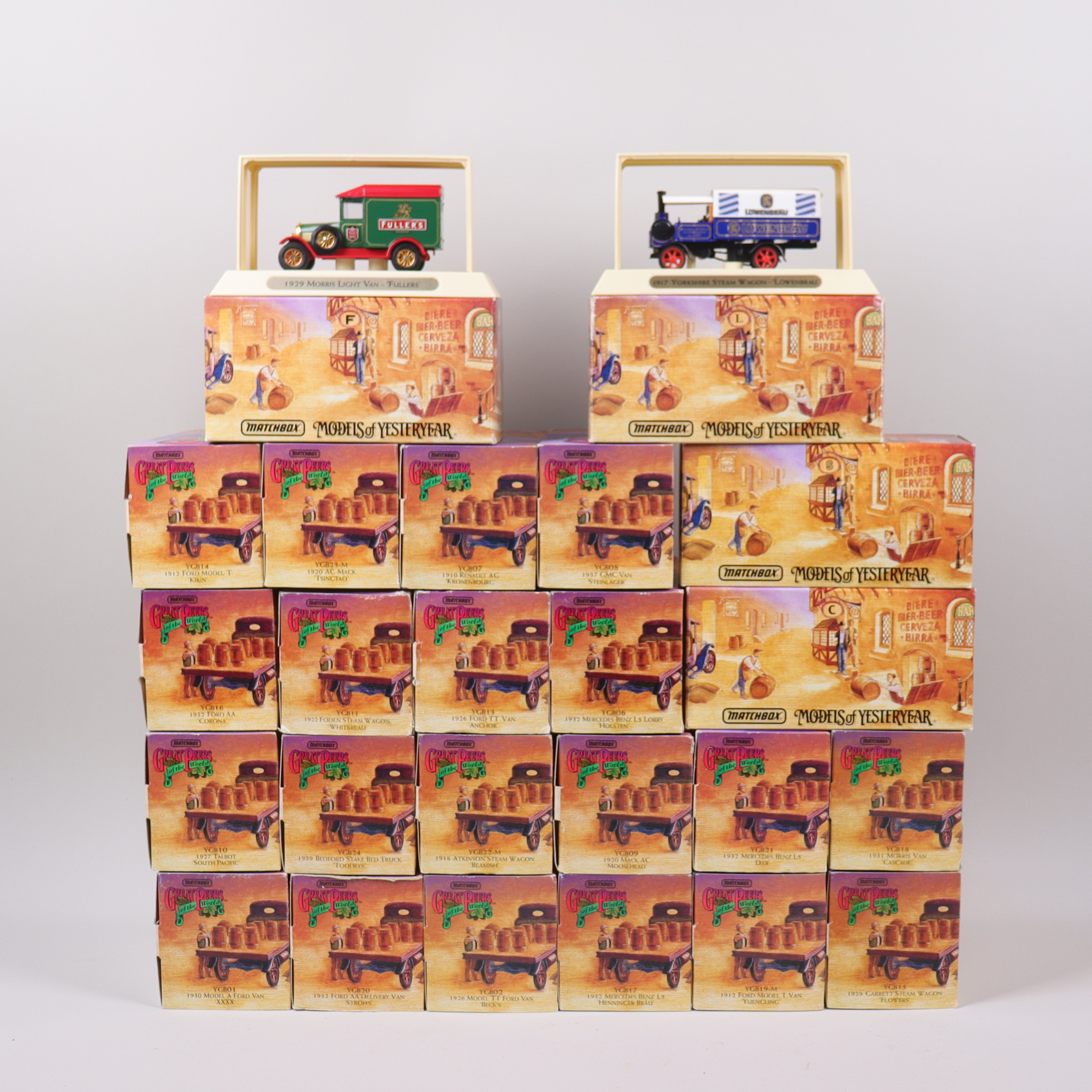 MATCHBOX, Models of Yesteryear, "Great Beers of the World", 24 st.