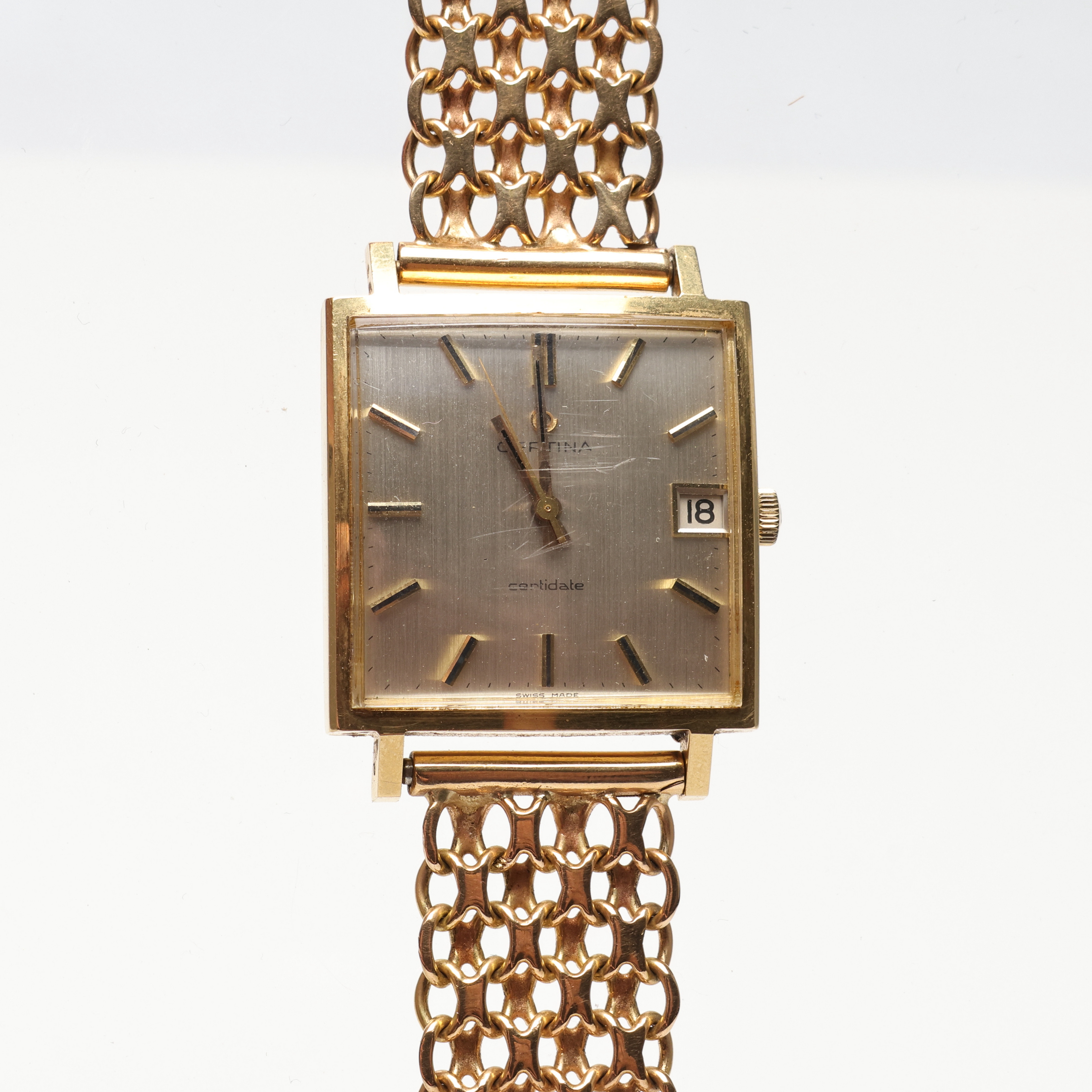 ARMBANDSUR, guld, 18k, total vikt ca 69,2 gram, Certina.