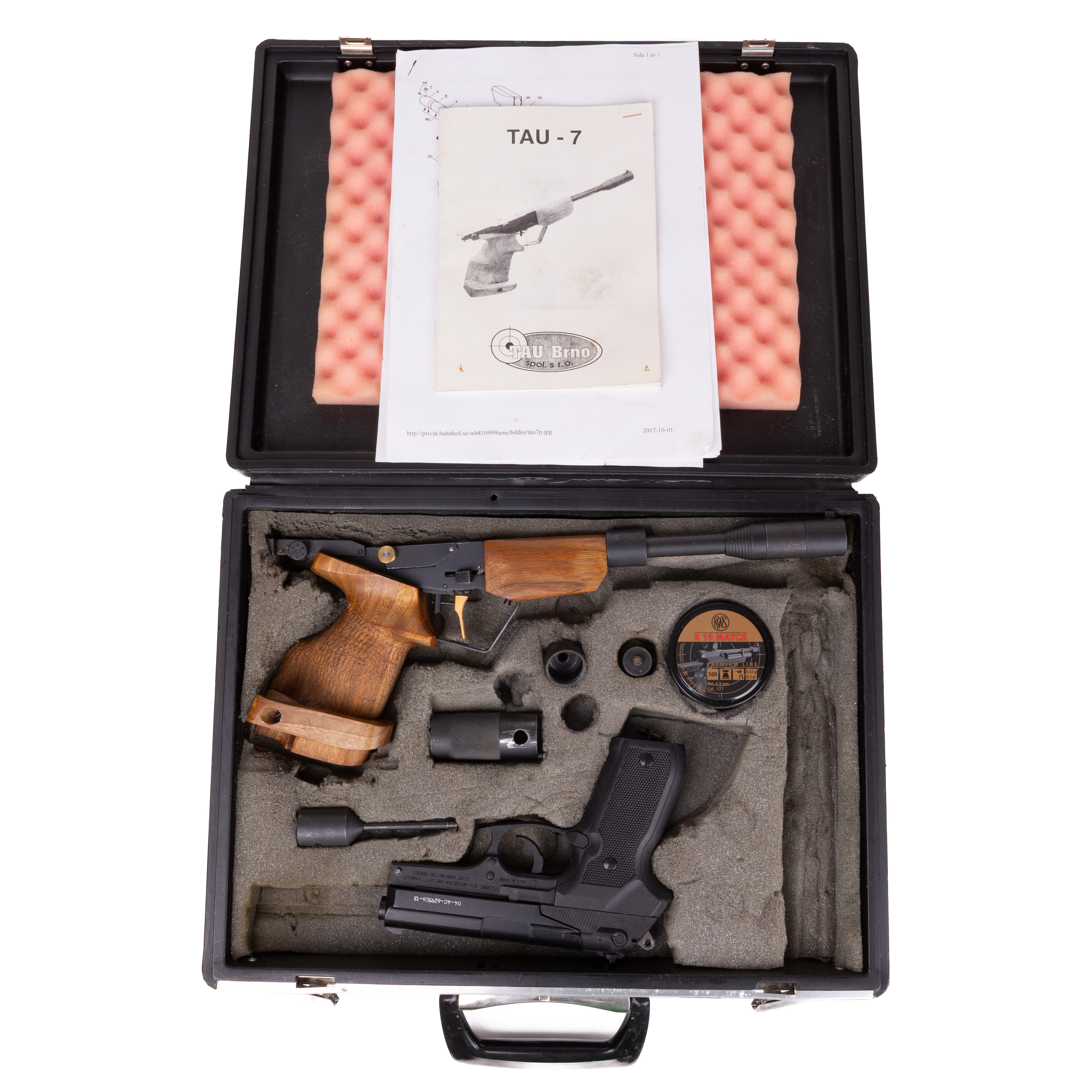 KOLSYREPISTOLER, Tau-7, Gamo PT-80, Tjeckien, Spanien, 1900-tal.
