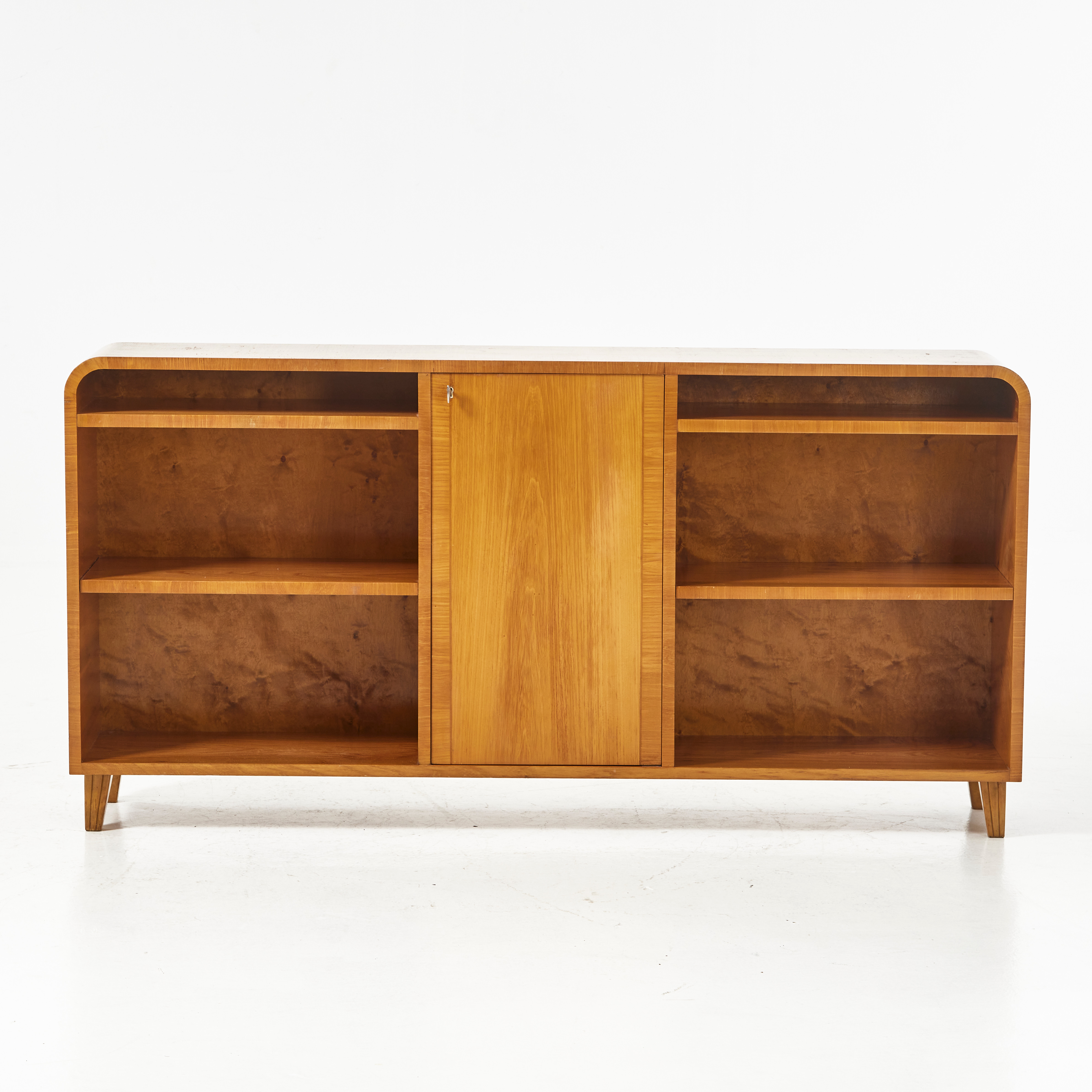 BOKHYLLA med skåpsdel, 1930/40-tal, Swedish modern.