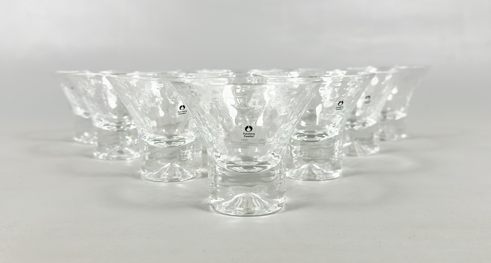 GÖRAN WÄRFF. Cocktailglas, 10 st, "Rustica", Pukeberg.