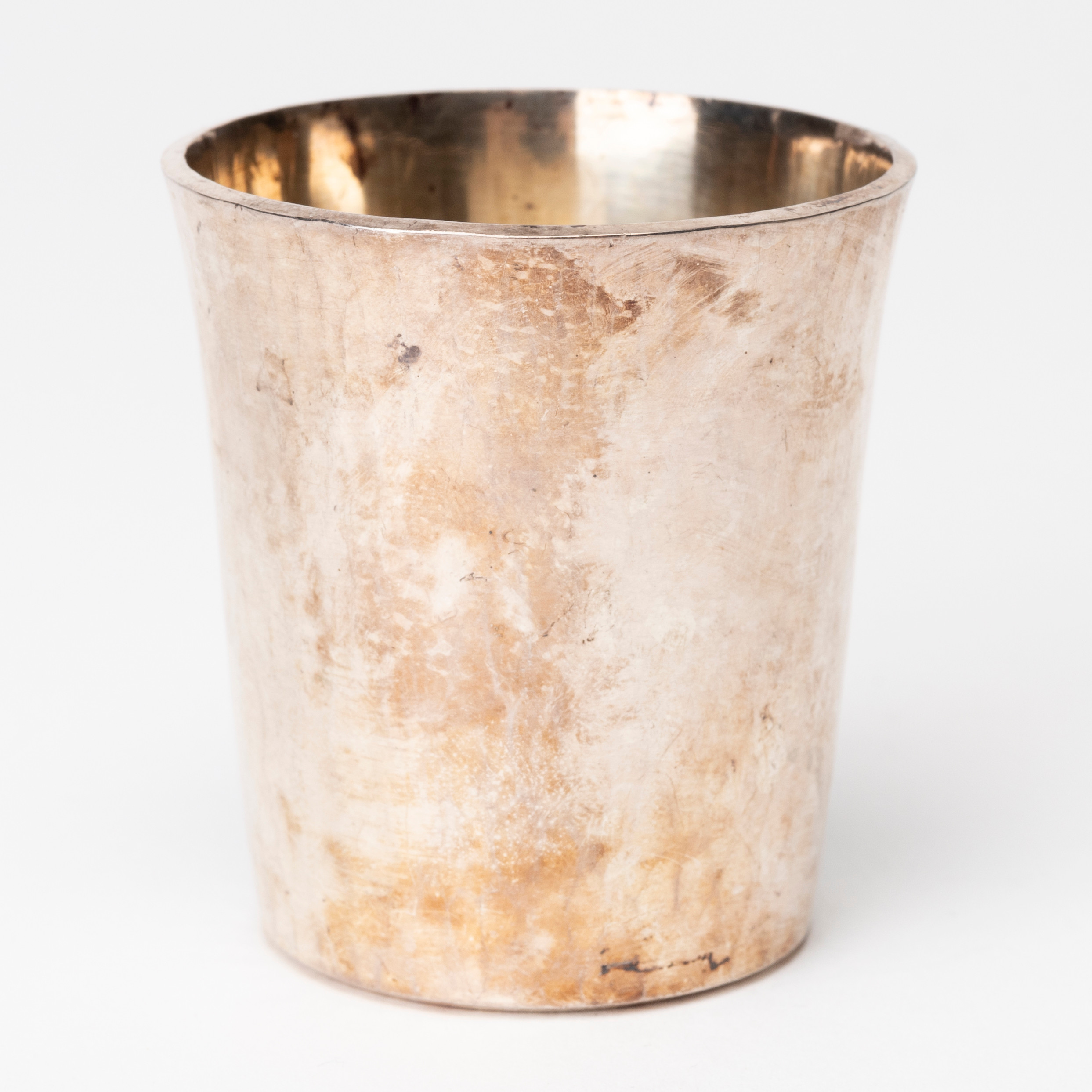 BORGILA. Bägare, sterlingsilver, hamrad, Stockholm, 1990.