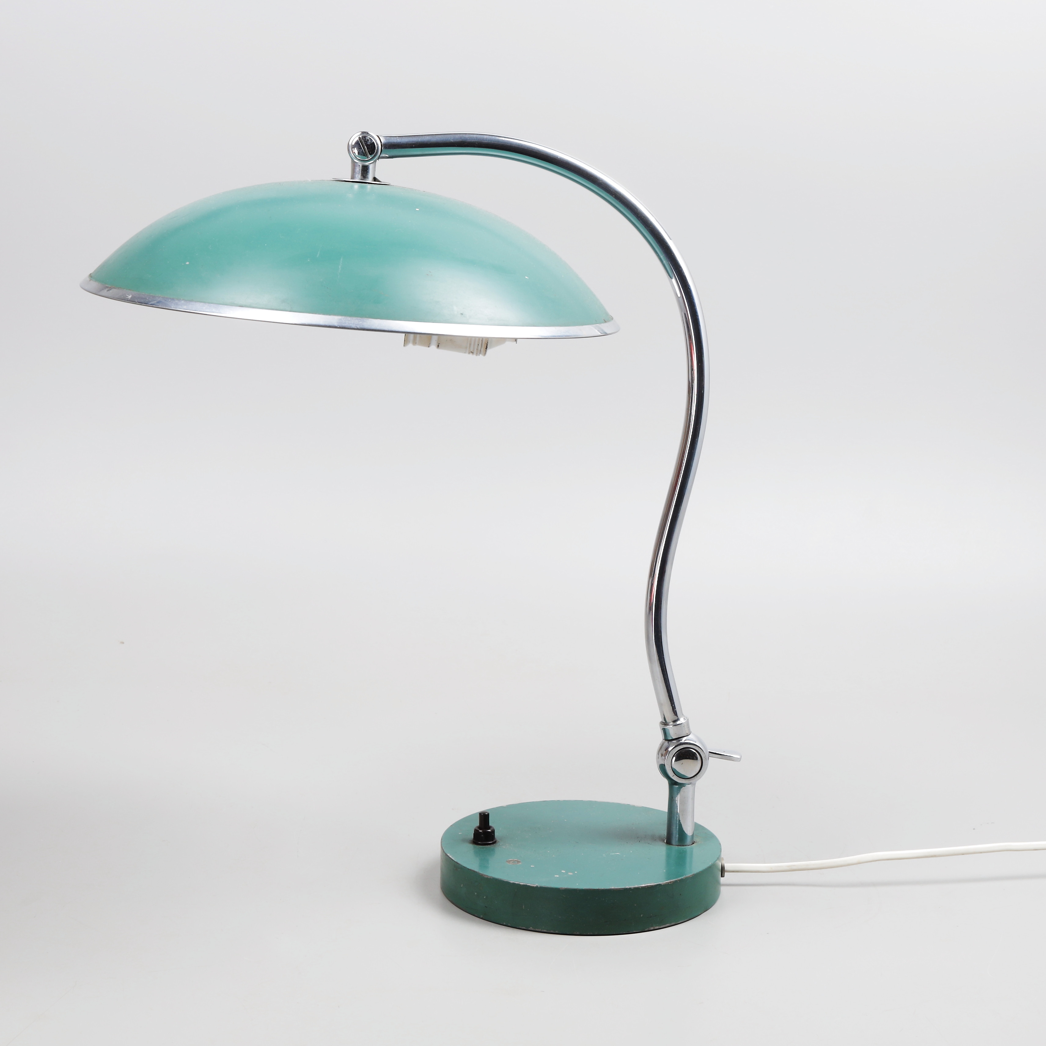 BORDSLAMPA, funkis, metall, 1930-tal.