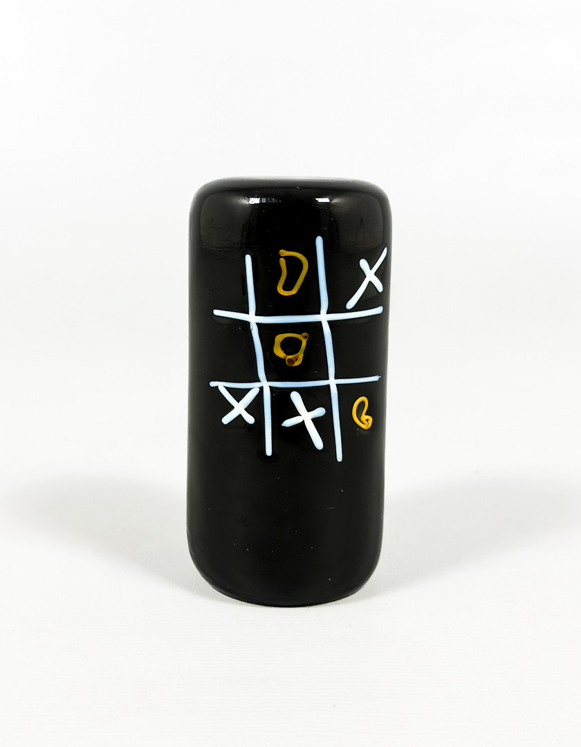 KJELL ENGMAN. SKULPTUR, Glas, "Luffarschack", Kosta Boda Atelje, Signerad och daterad 1984.