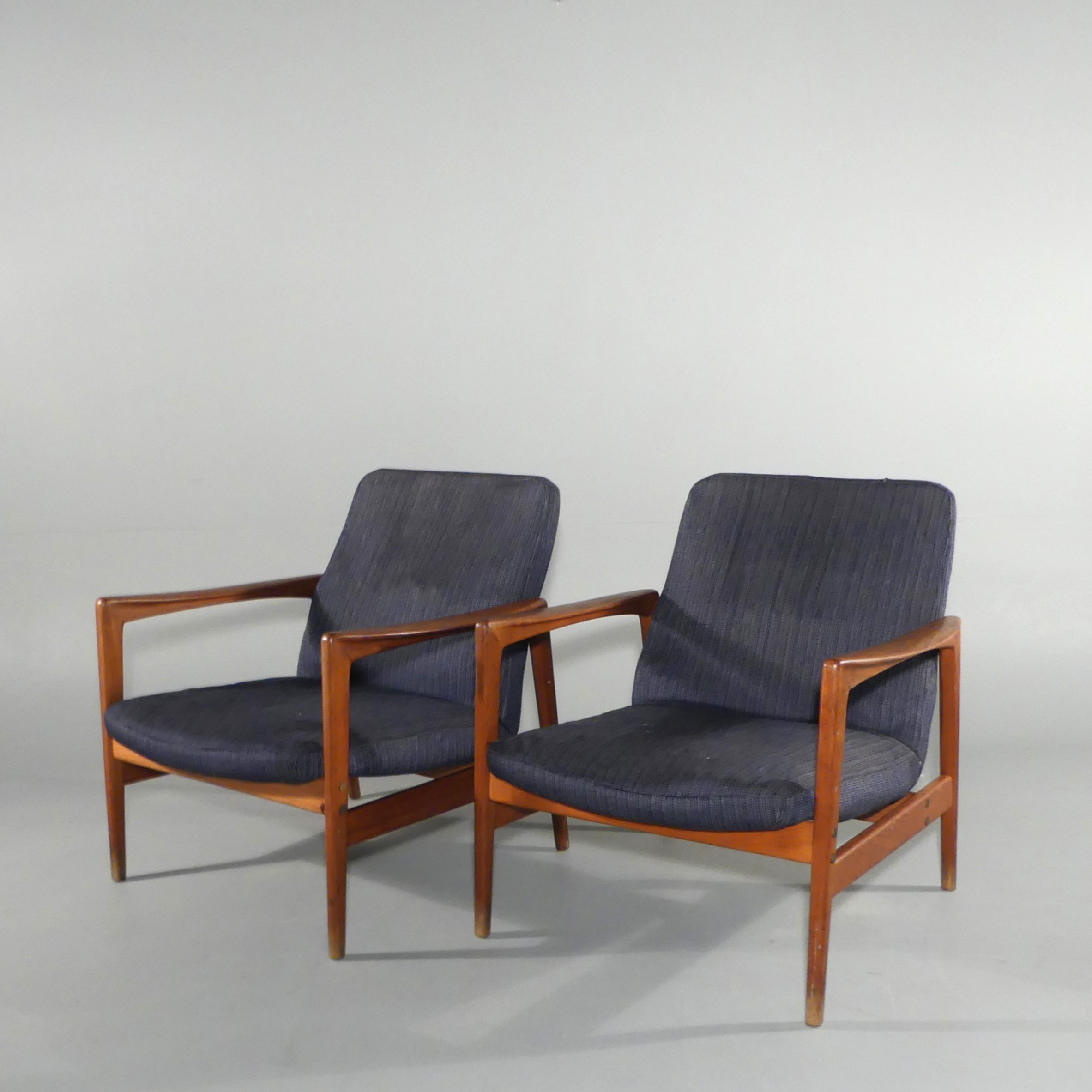 ALF SVENSSON. fåtöljer, teak, DUX Contour 100, Bra Bohag, Ljungs Industrier A.B. Malmö.