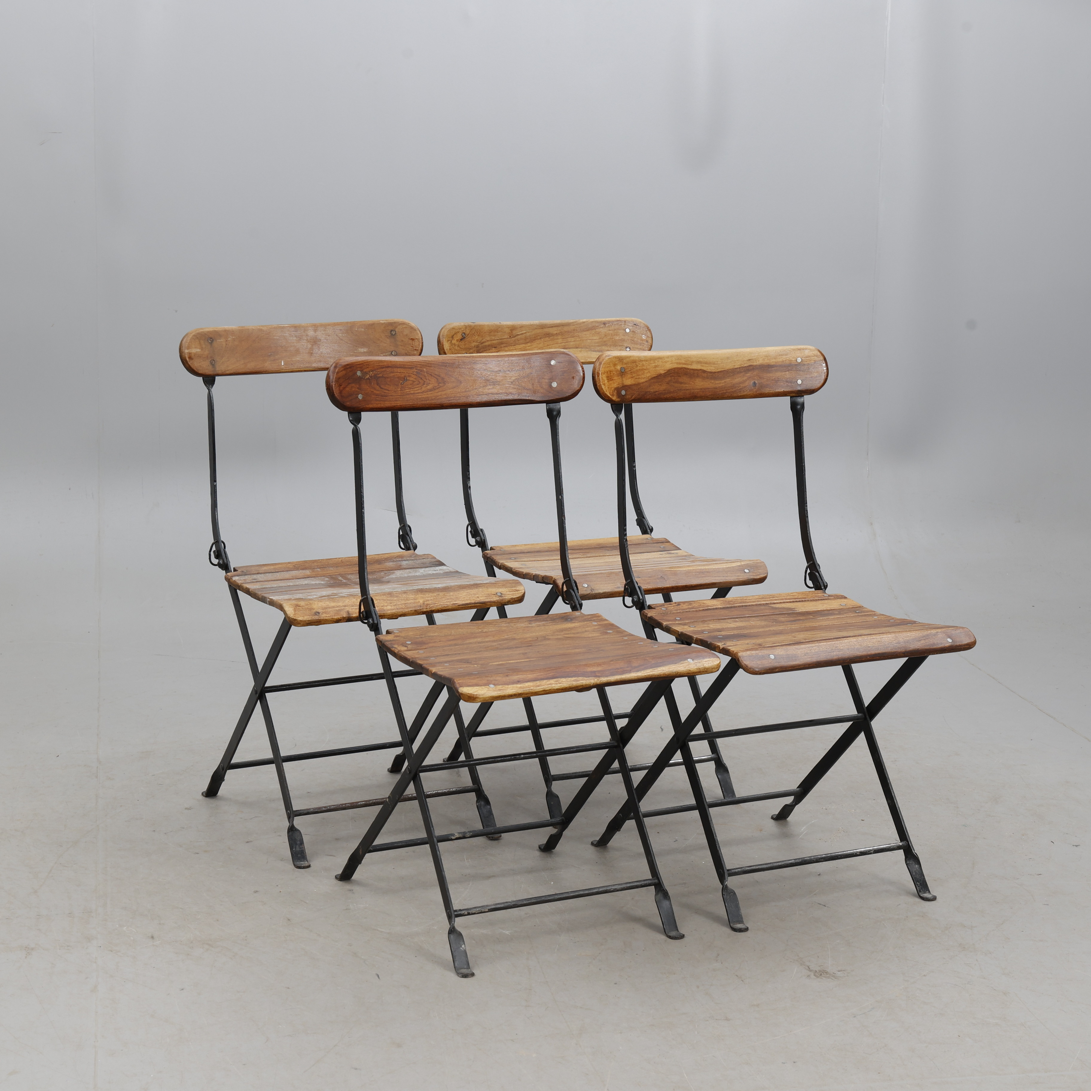 TRÄDGÅRDSSTOLAR , 4 stycken, "Comptoir de famille", Frankrike.