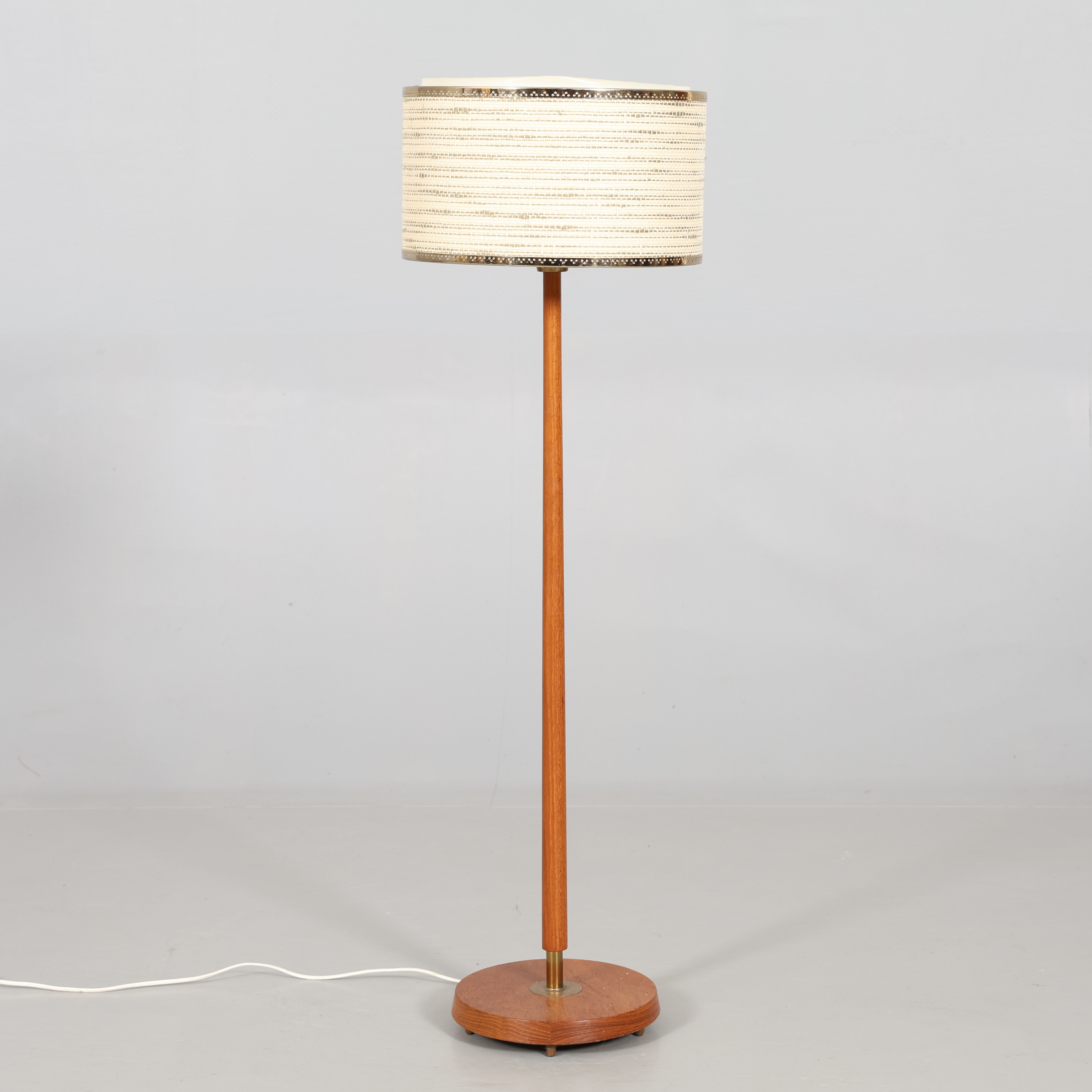 GOLVLAMPA, teak, 1900-talets mitt.