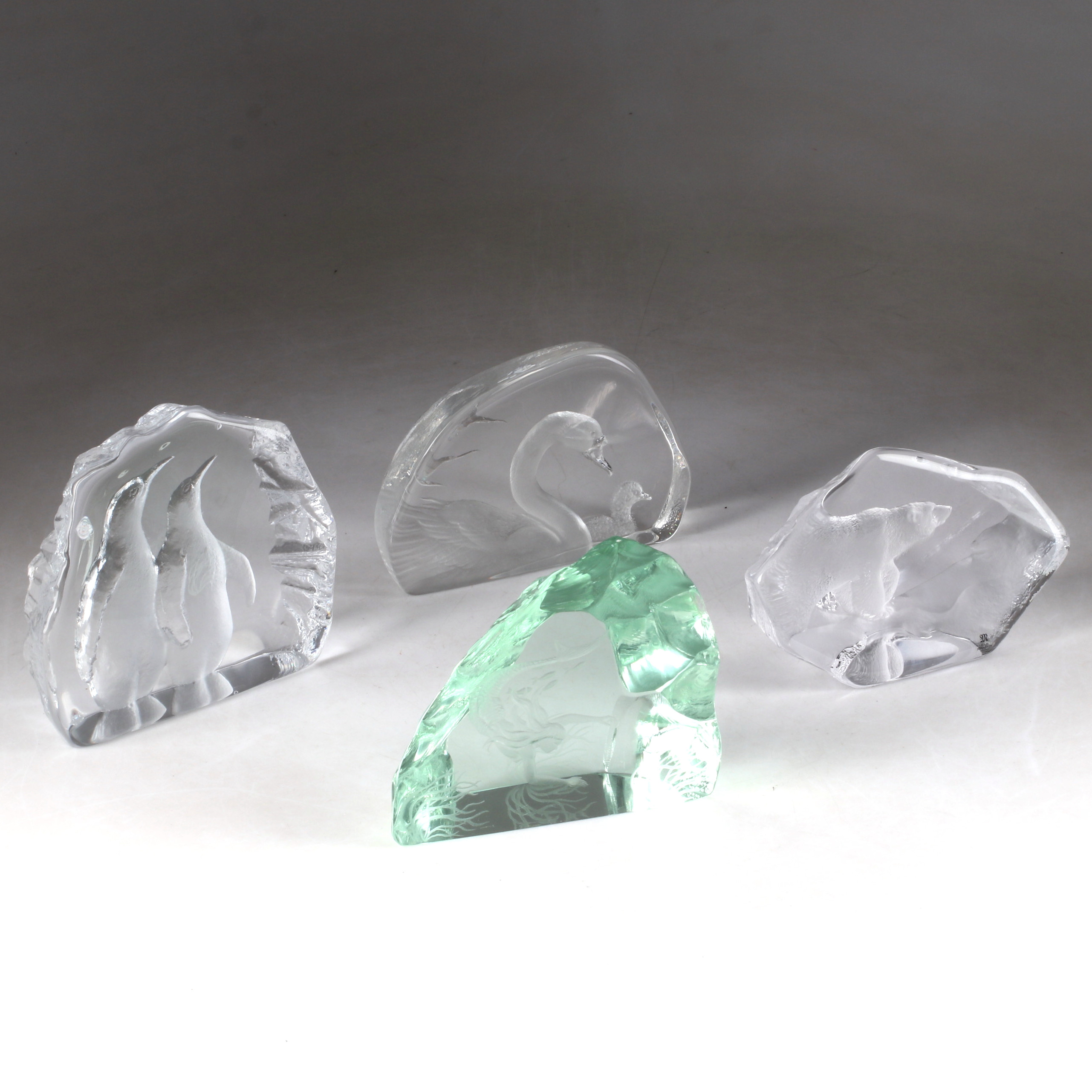GLASBLOCK, 4 st, mestadels Mats Jonasson, Målerås.