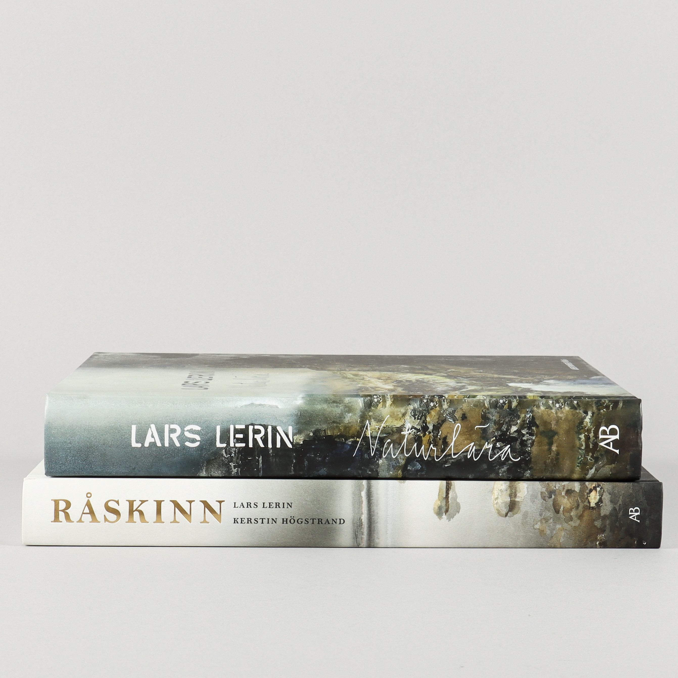 LARS LERIN. Böcker 2 stycken, Råskinn och Naturlära.