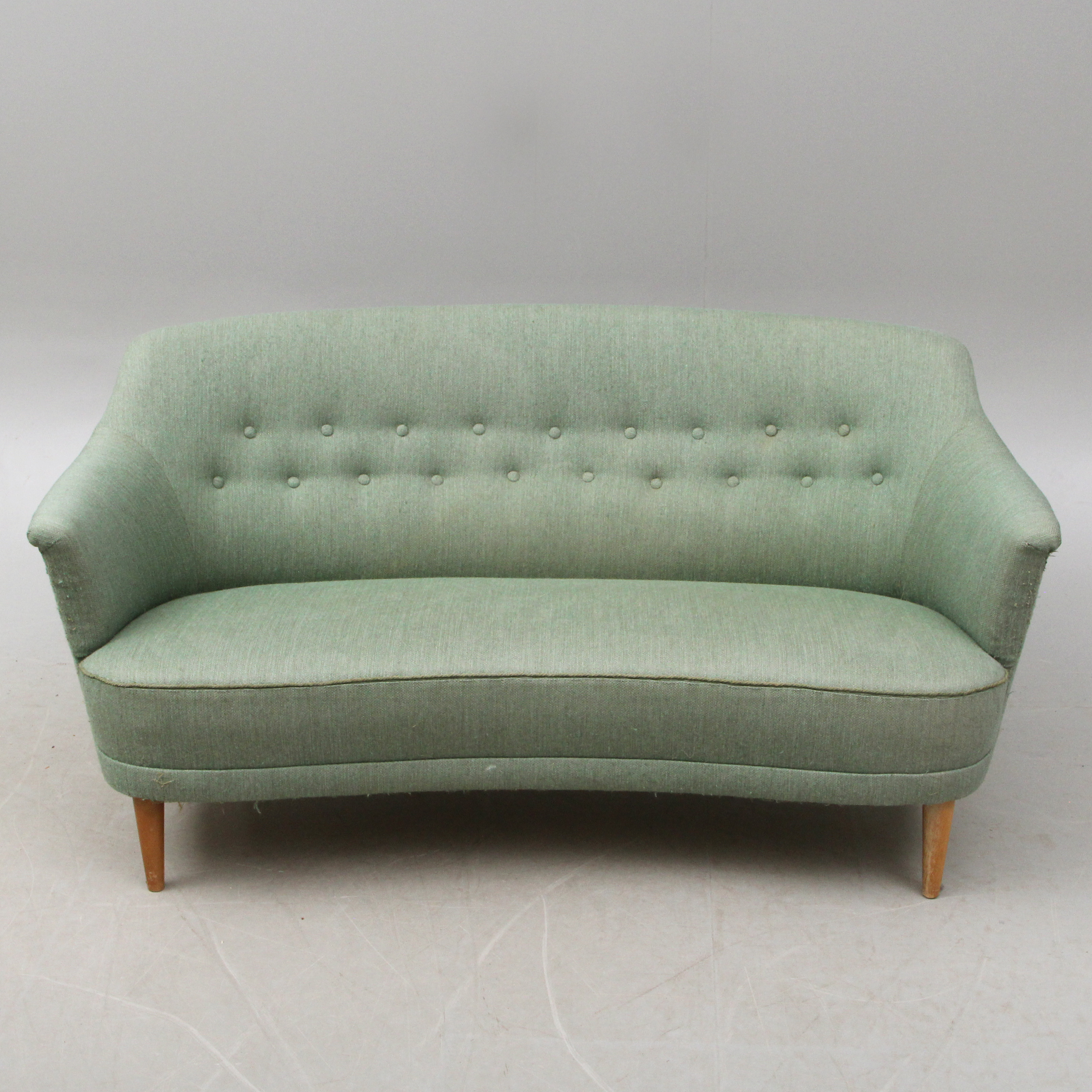 SOFFA, grön, Carl Malmsten, Brickmärkt.