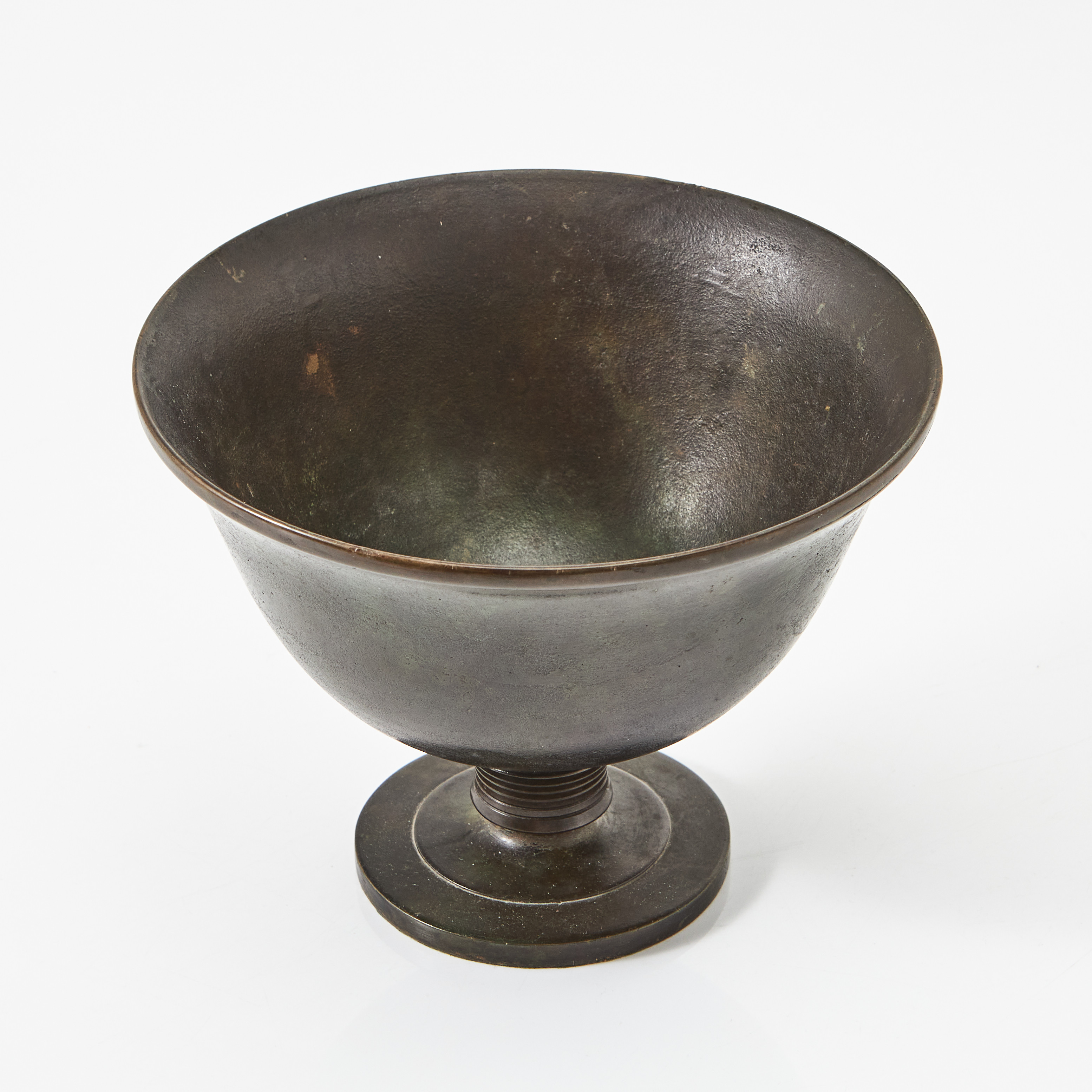 SKÅL på fot, mörkpatinerad brons, GAB, Art Deco, 1930-tal.