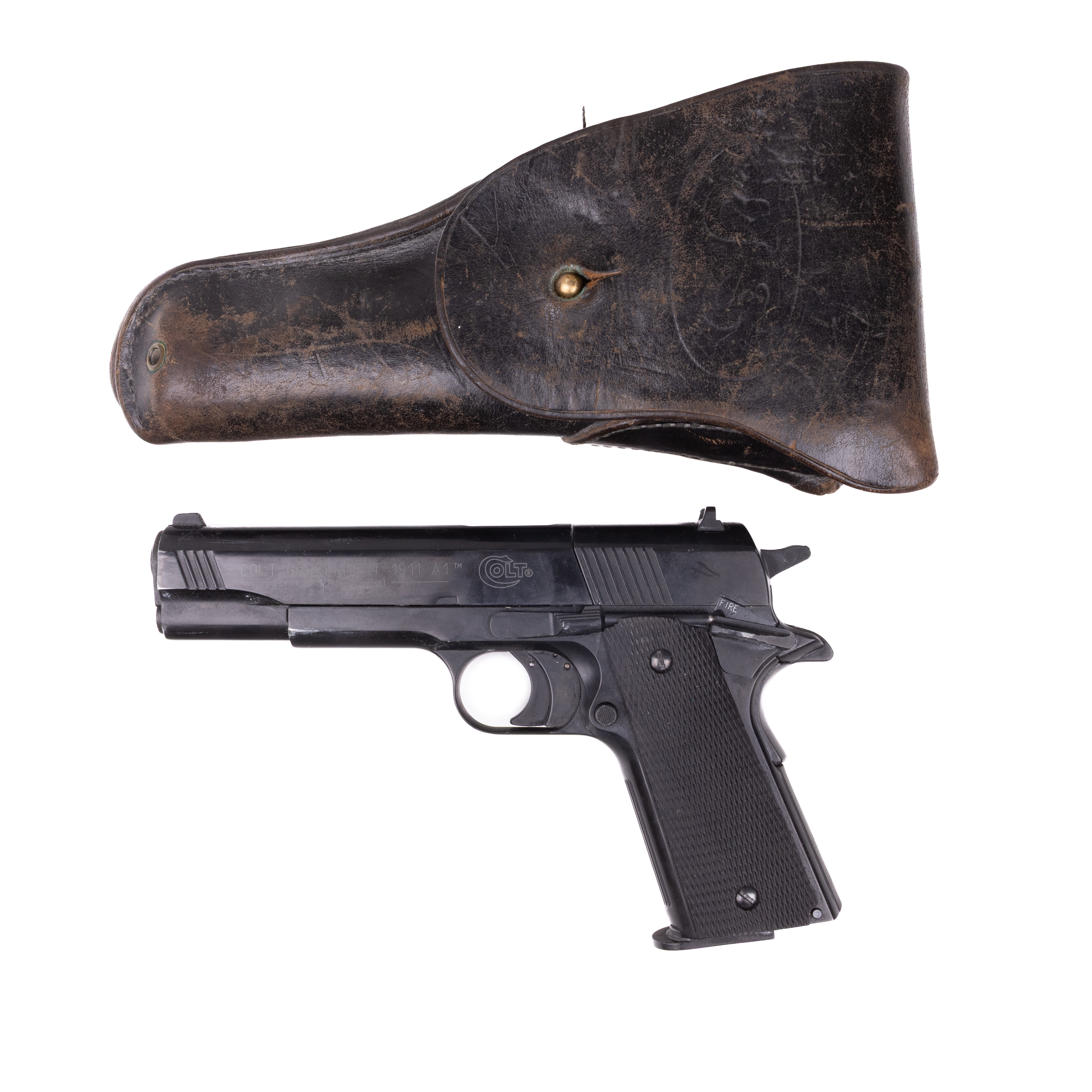 KOLSYREPISTOL, Colt 1911 med militärt m/56 hölster, Tyskland, 2000-tal.