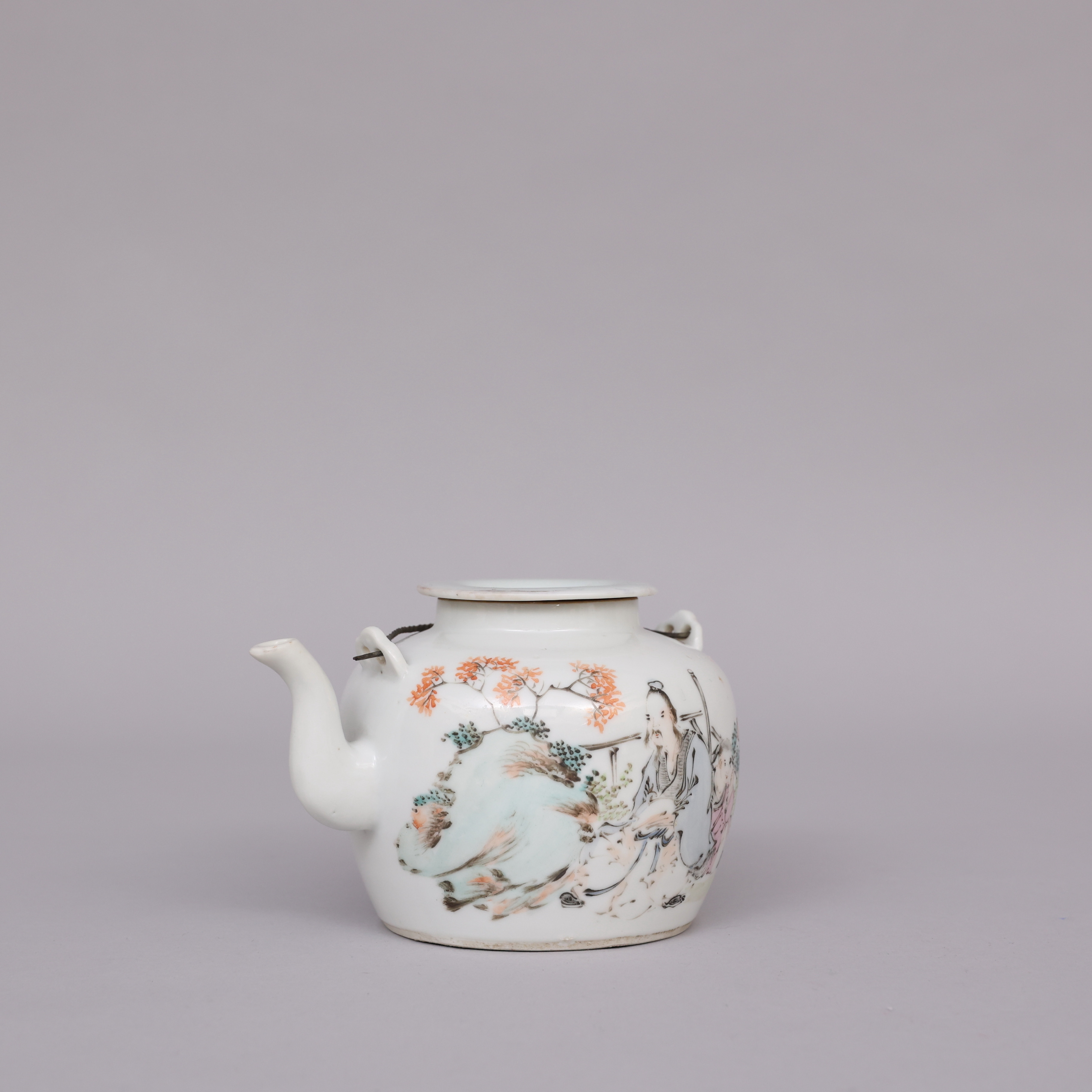 TEKANNA, porslin, famille rose, 18/1900-tal, Kina.