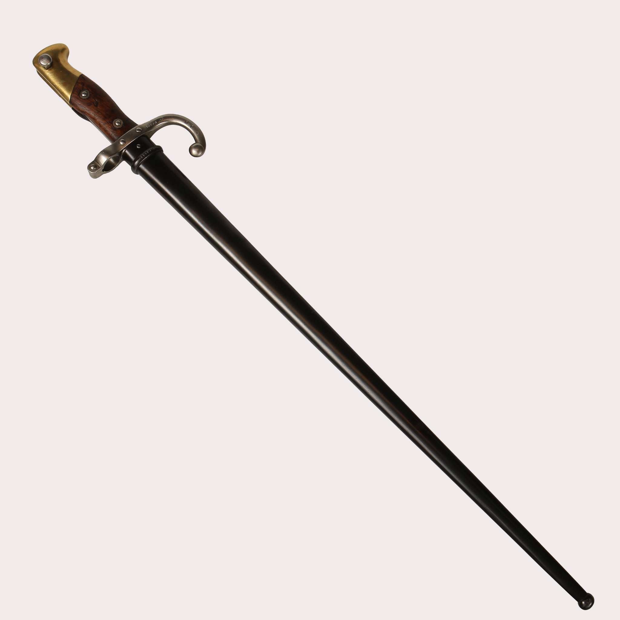 BAJONETT, Frankrike, m/1874, sk Gras-bajonett.