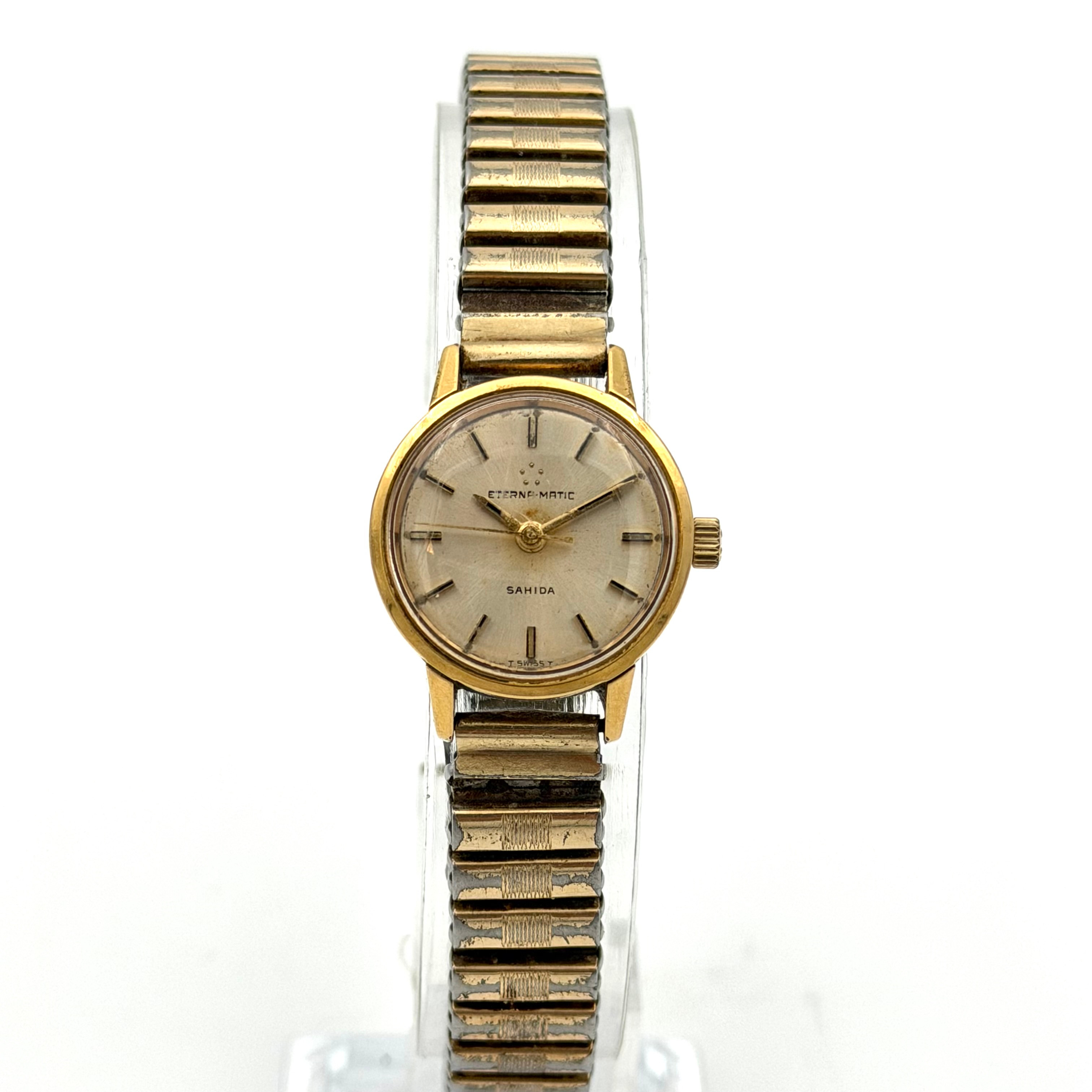 ETERNA-MATIC SAHIDA, armbandsur, 1960-tal, automatic, gulddouble´.