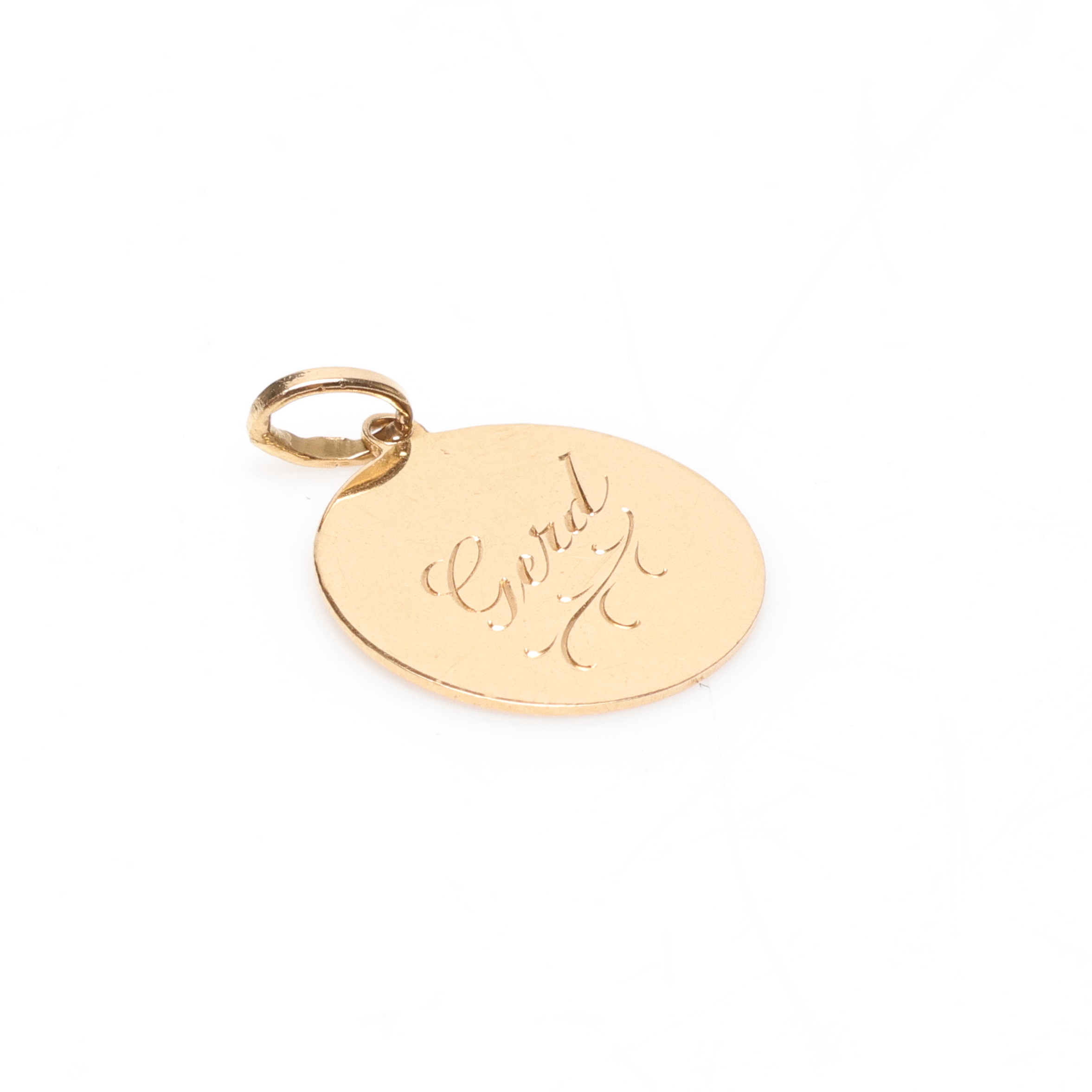 HÄNGE, 18K, Guld, vikt cirka 1,3 gram.