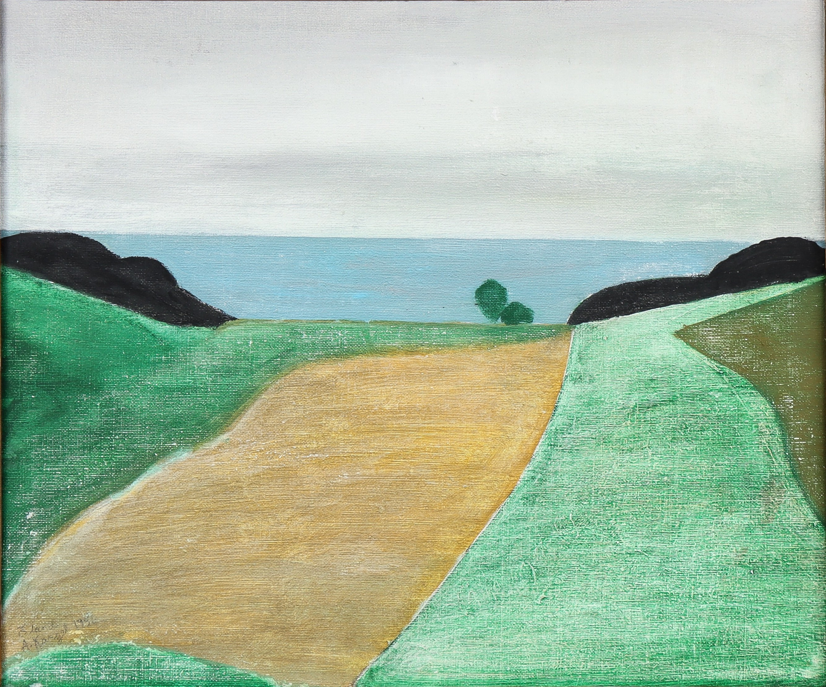 AXEL KARGEL. "Våräng" 1956.