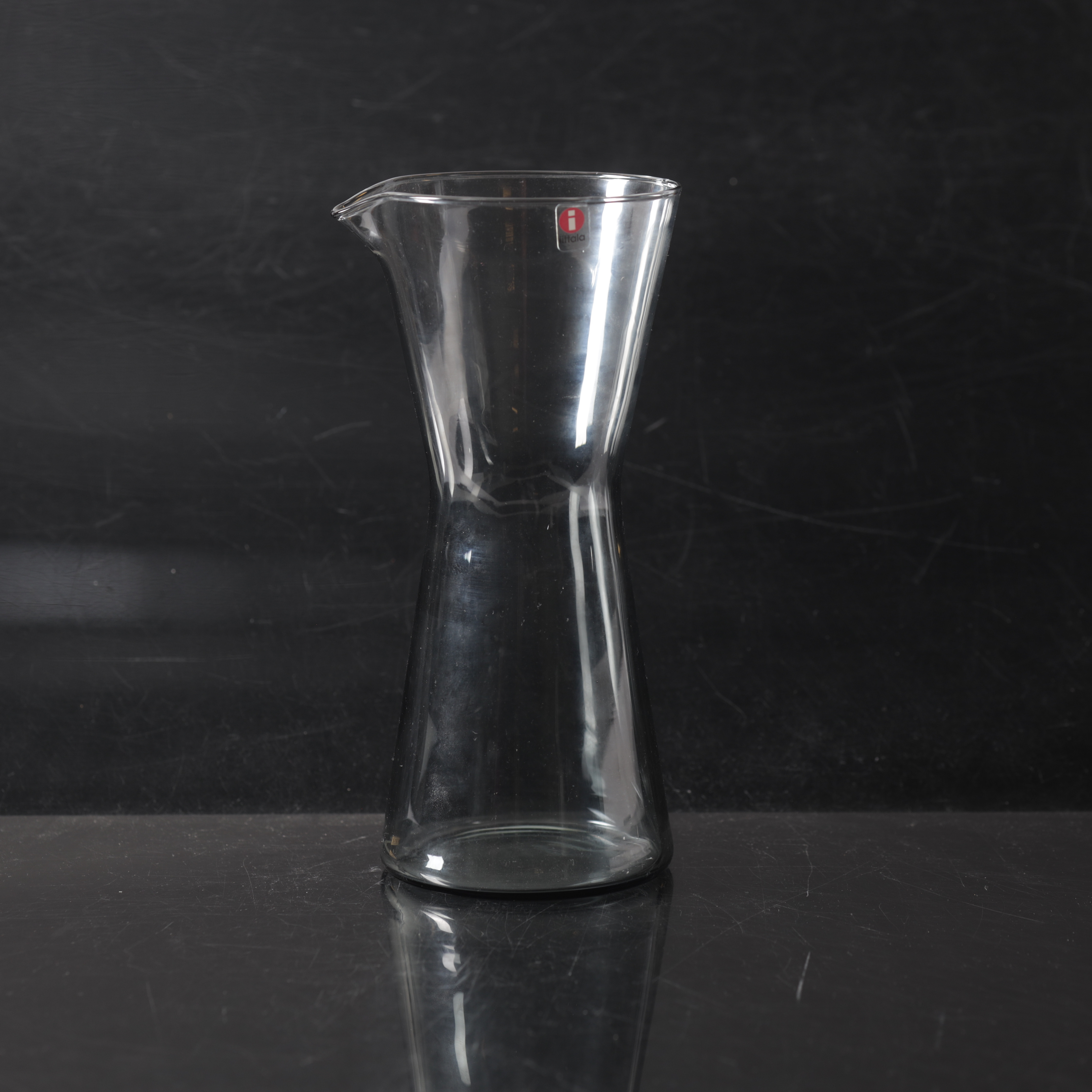 KAJ FRANCK. Karaff, "Kartio", glas, Iittala, Finland.
