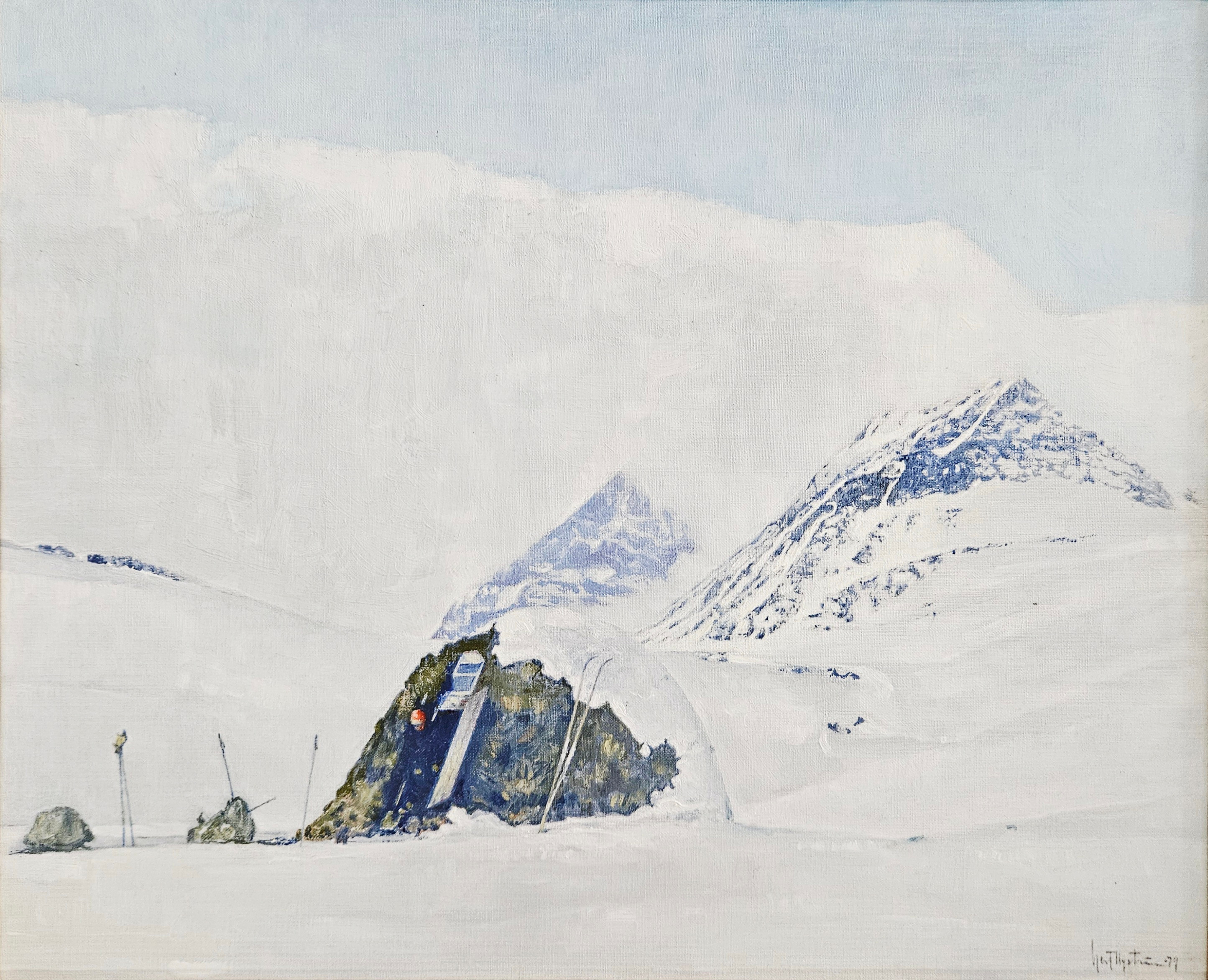 GERT NYSTRÖM. Fjällandskap. Olja på duk, signerad Gert Nyström och daterad -79.