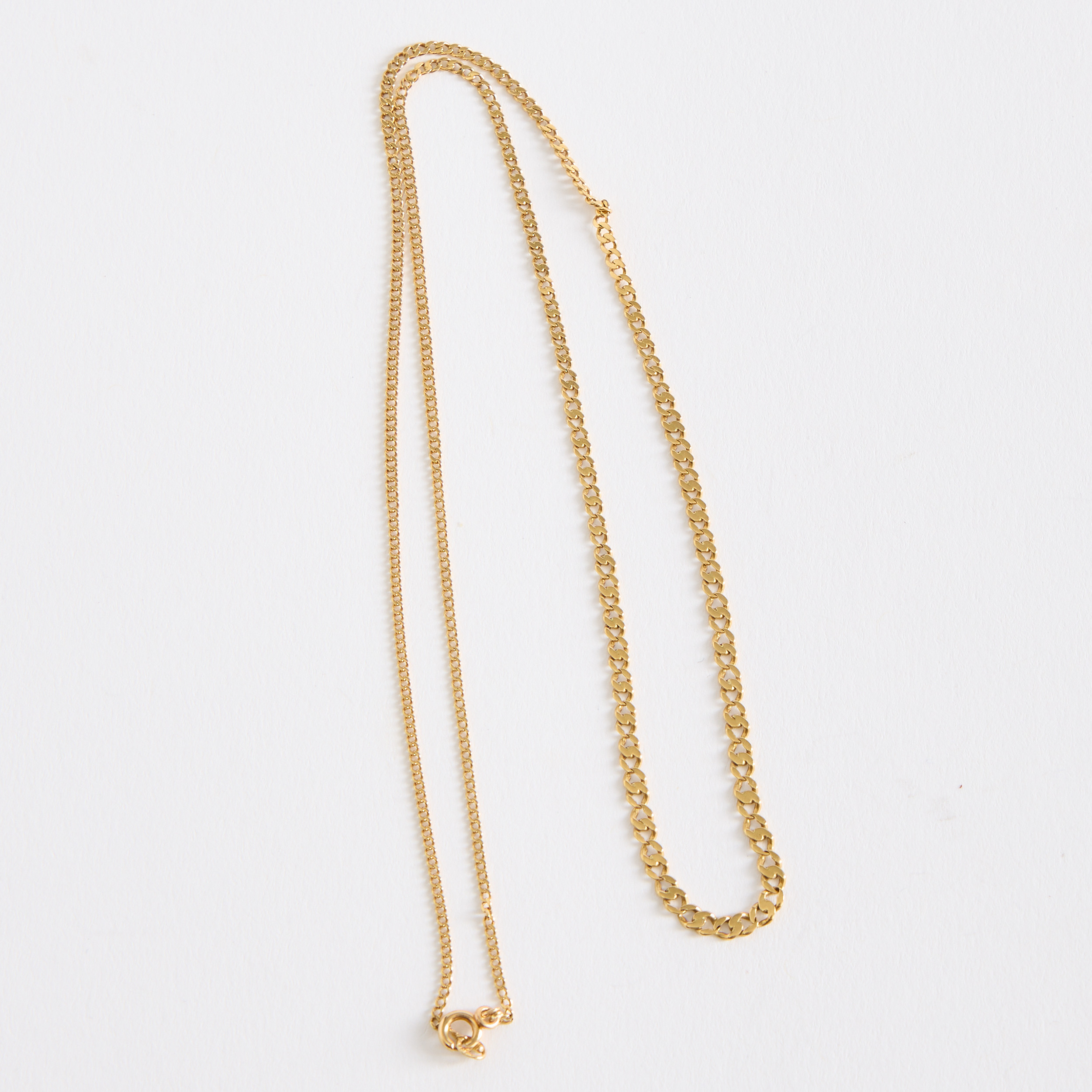 COLLIER, doserad pansarlänk, guld 18K.