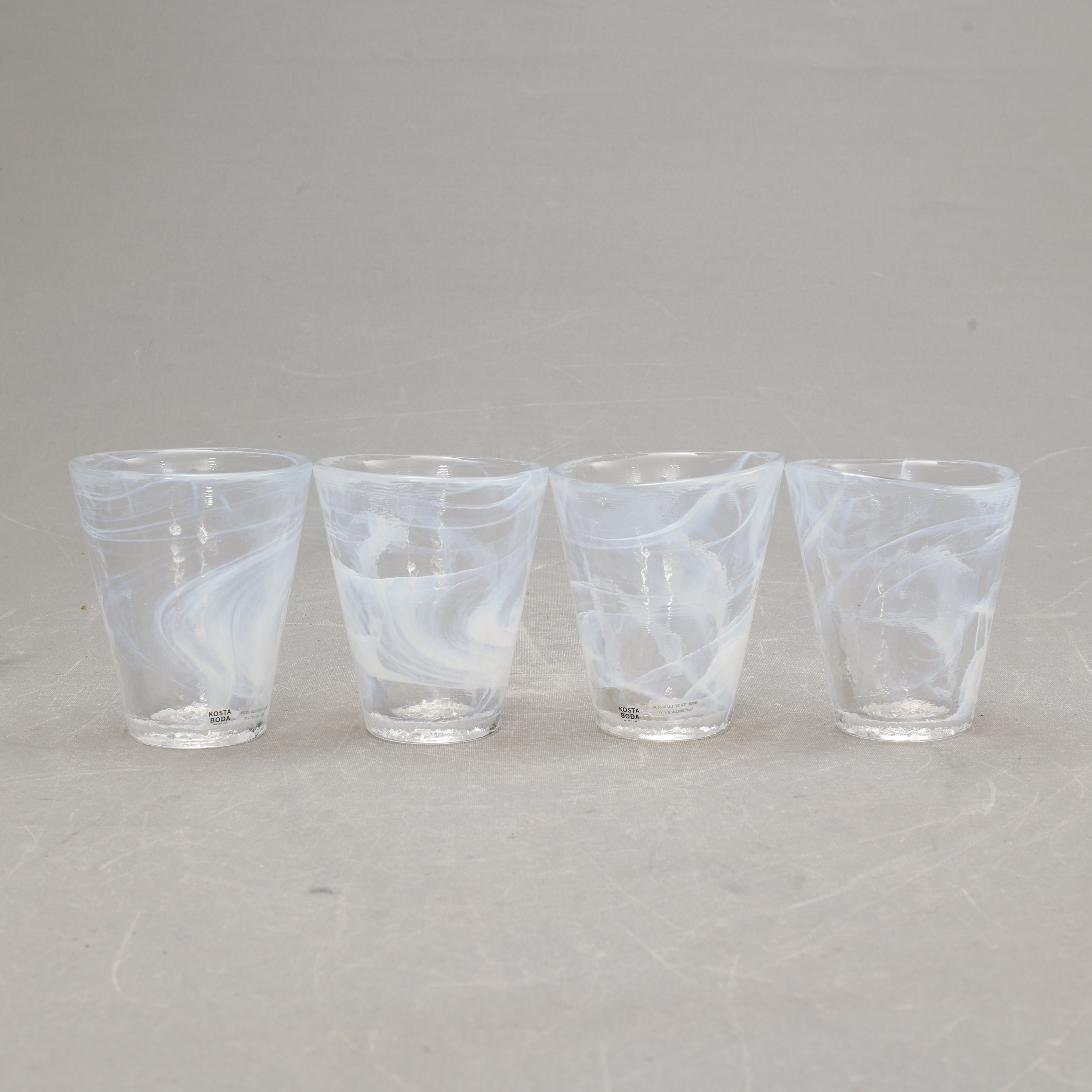 ULRICA HYDMAN-VALLIEN. GLAS, 4 stycken, " Mine ", Kosta Boda.