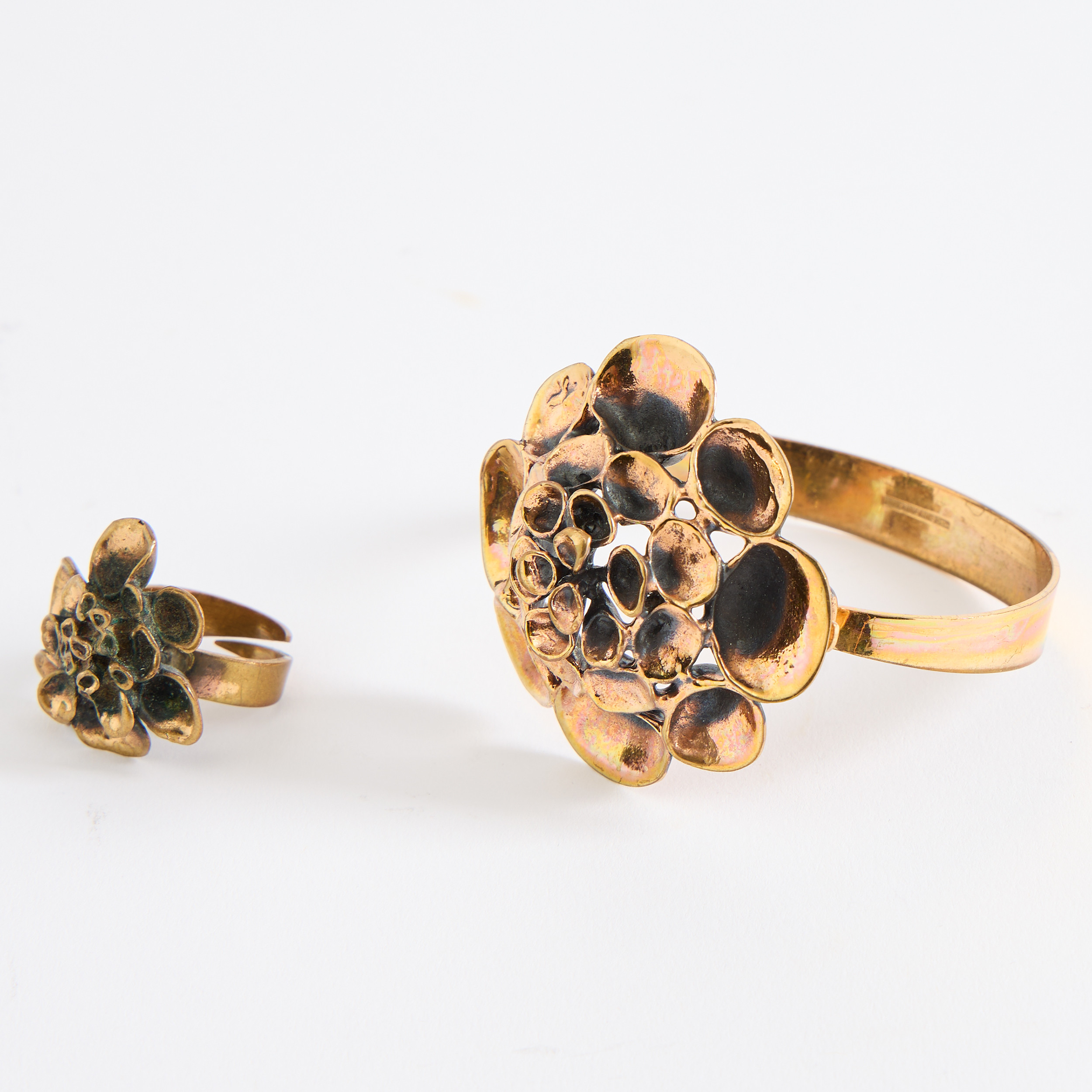 ARMBAND OCH RING, Kalevala, Finland, brons.