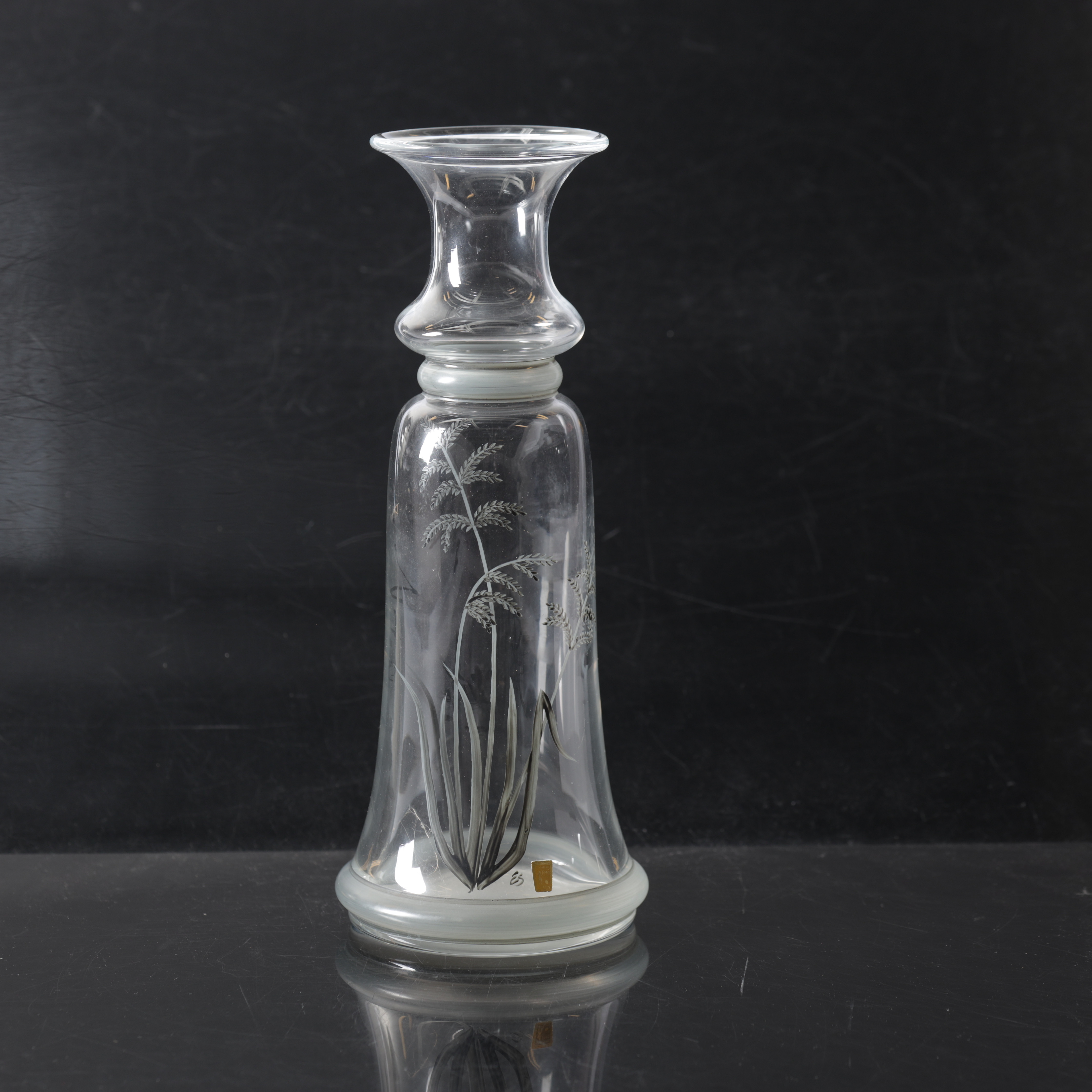 KARAFF, glas, Hans Franzen, Johansfors, monogramsignerad.