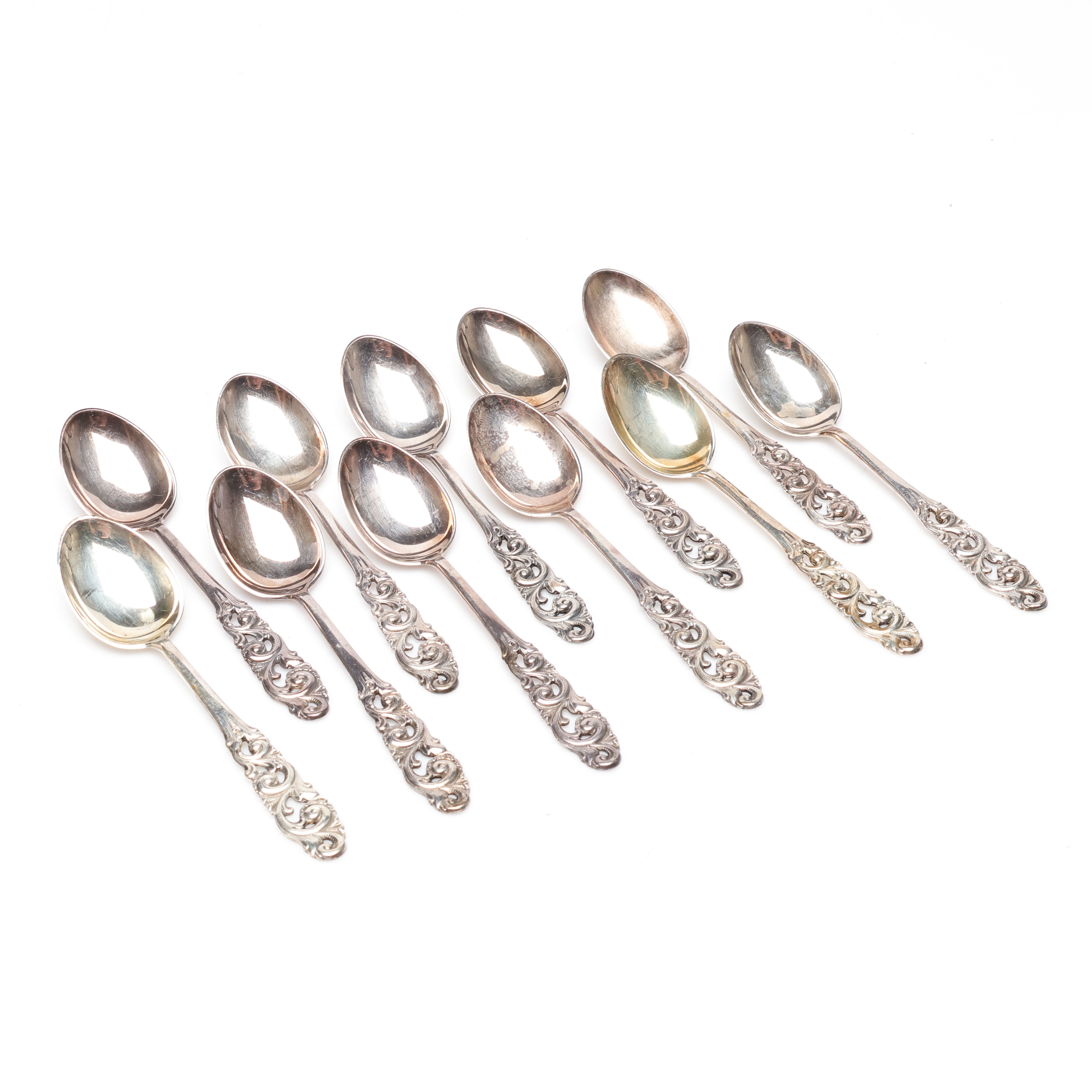MOCKASKEDAR, 11 st, silver, vikt ca 94 g.