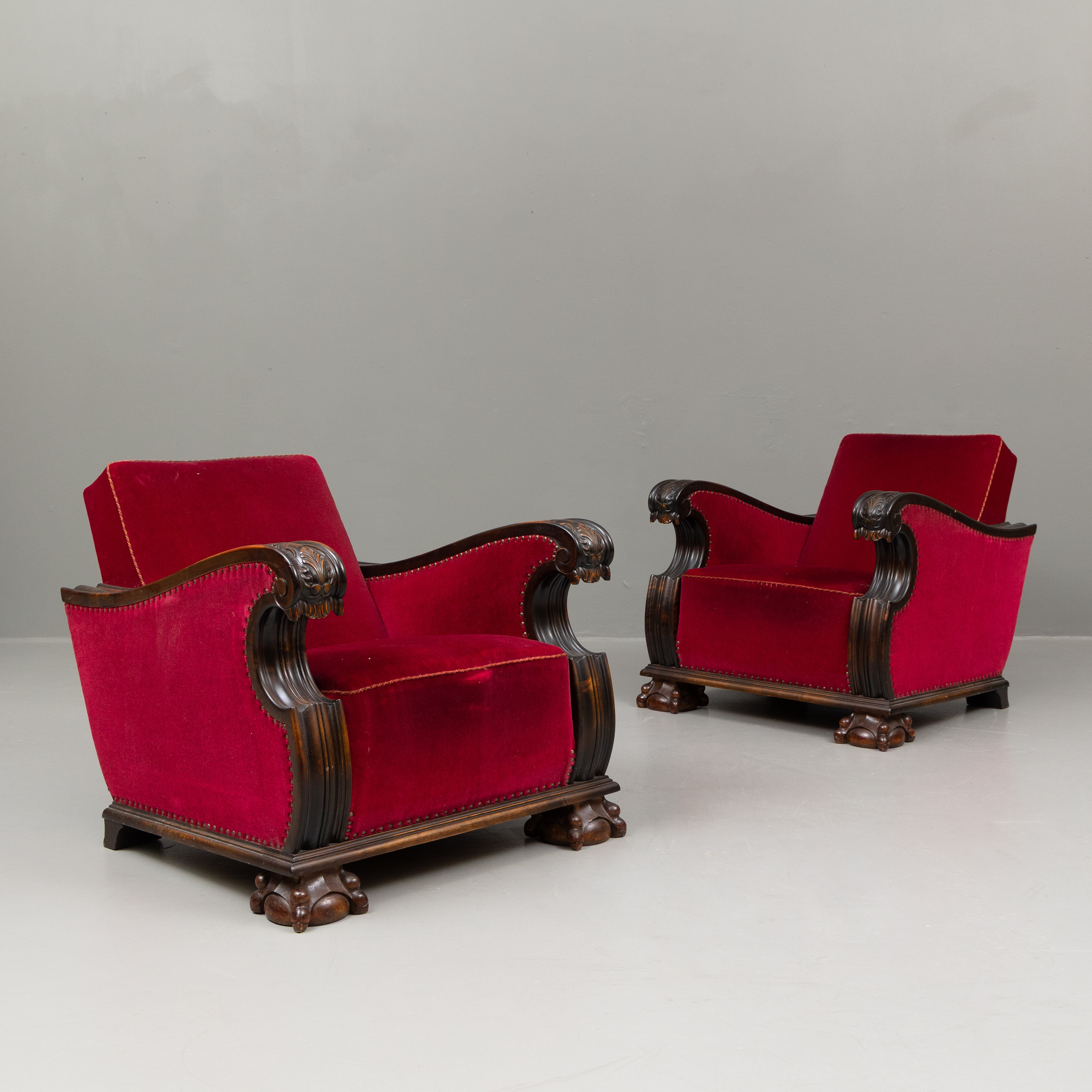 FÅTÖLJER, ett par, swedish grace, 1930-40-tal.