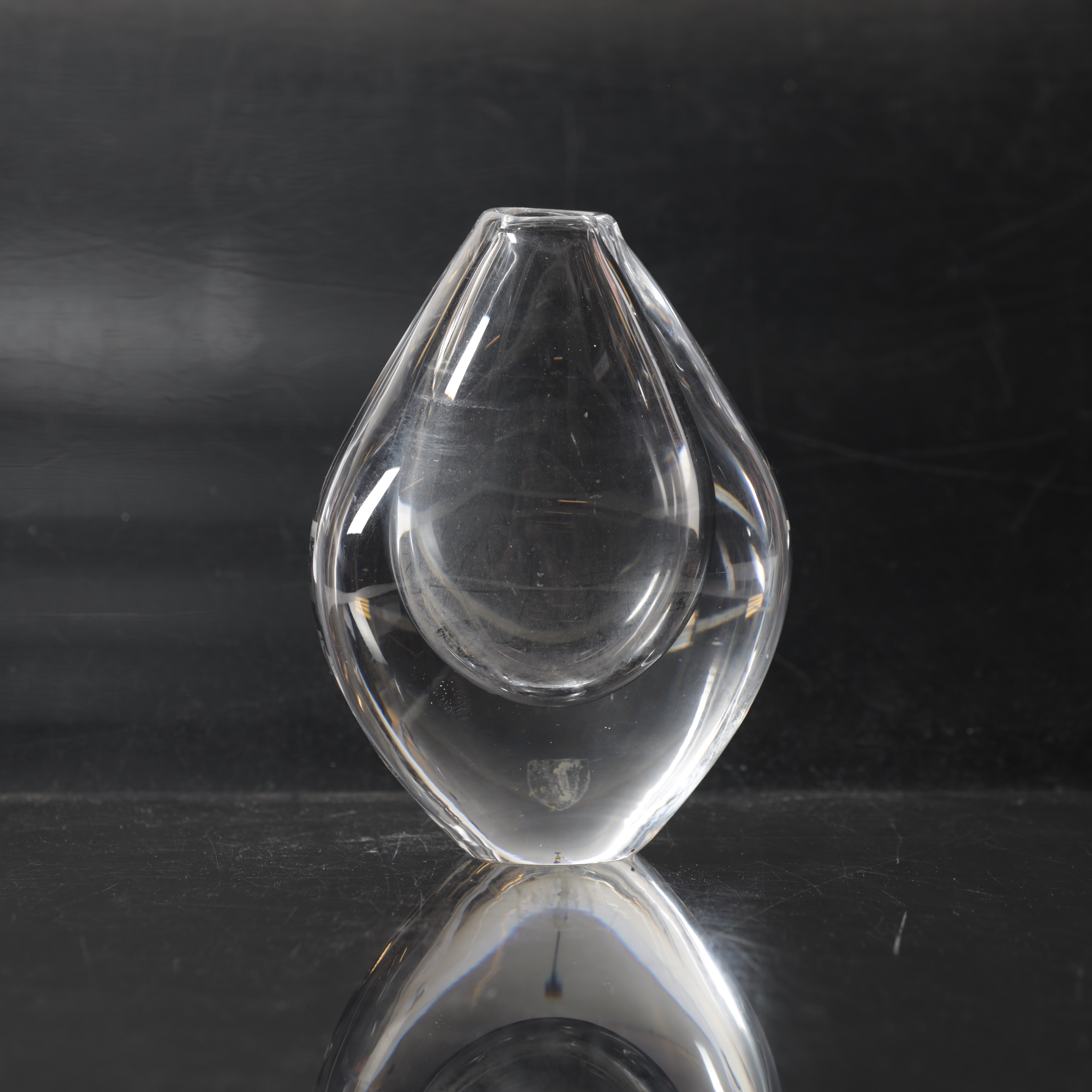 SVEN PALMQVIST. Vas, glas, Orrefors, signerad.