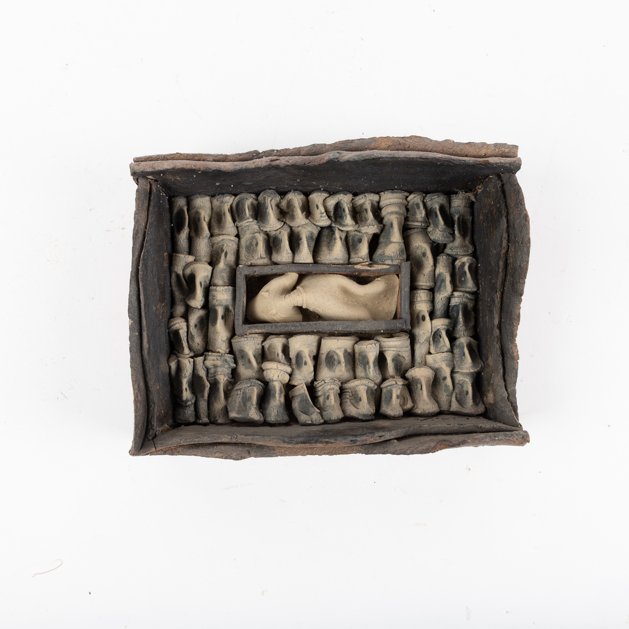 ULLA VIOTTI (1933-2025). Skulptur, glaserat stengods, egen ateljé, Hammenhög, Österlen.