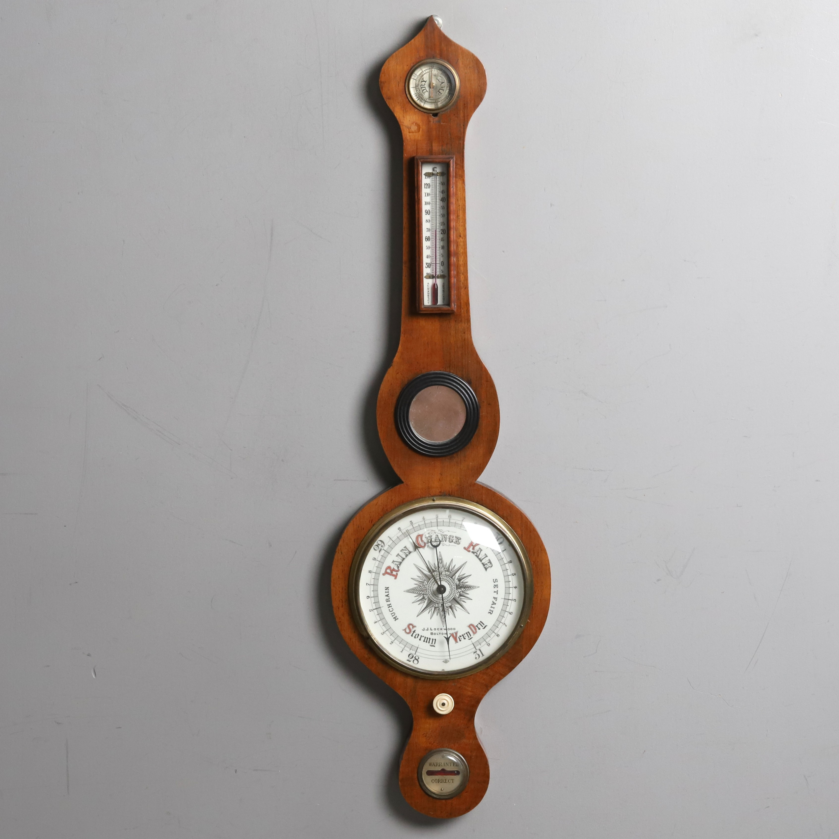 BAROMETER/TERMOMETER, England, 1900-tal.