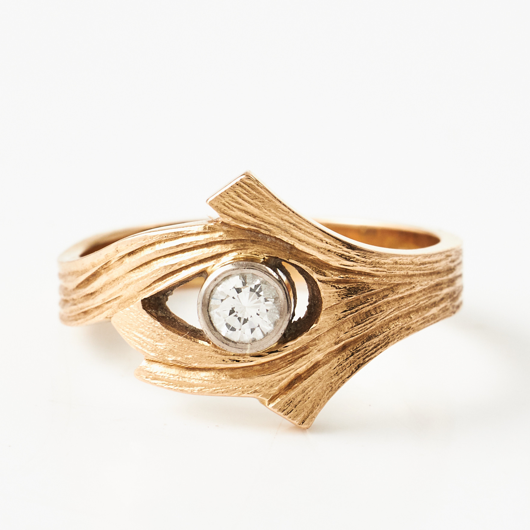 RING, 18 k guld, briljant ca 0,16 ct, Te-Boon Atelje, Tommy Eriksson & Bo, stämplad med Guldsmedsmästarnas riksförbunds stämpel, Nyköping 2002.