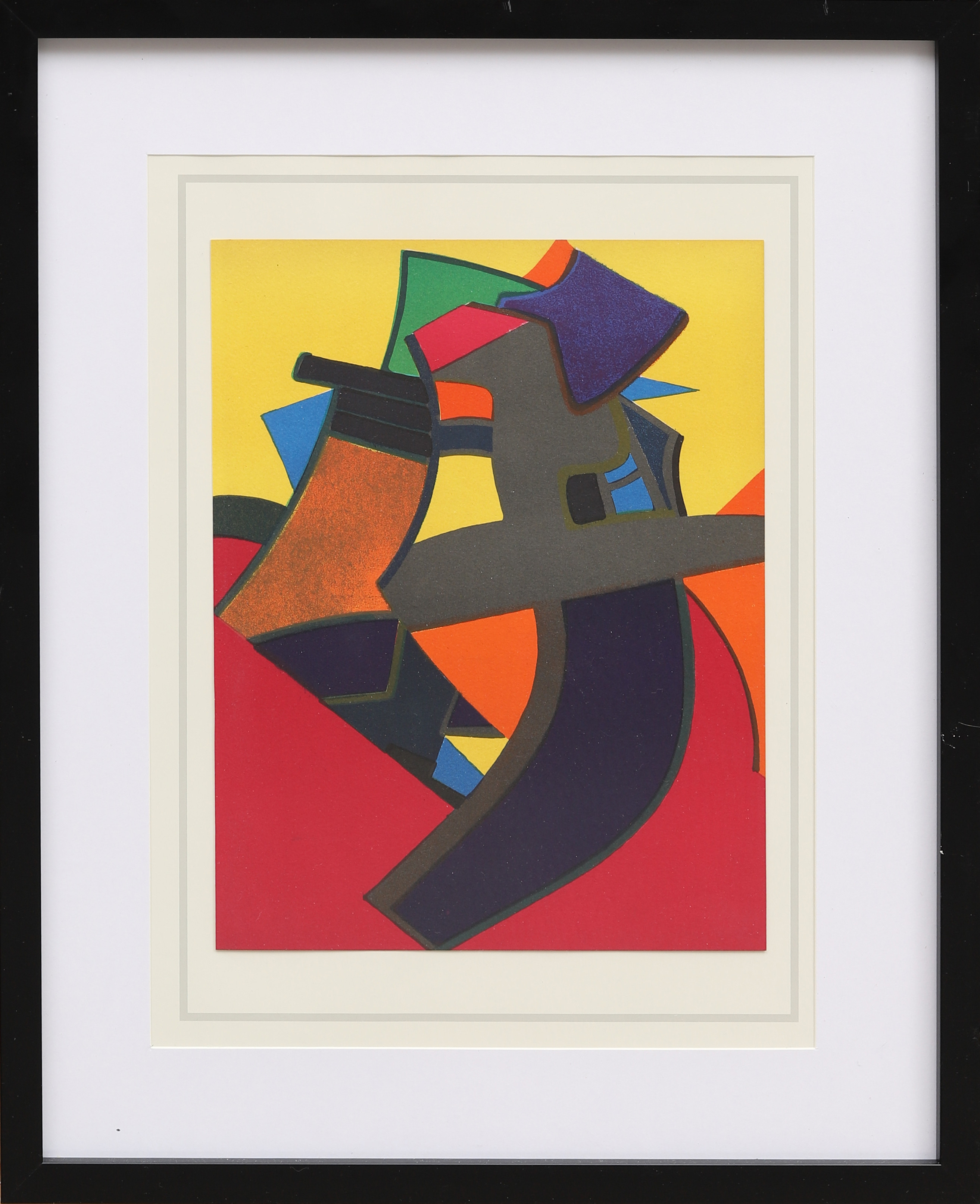 MAURICE ESTÈVE. "Balmouré", färglitografi ur XX:e siècle, hommage à Esteve Numéro Special 1975.