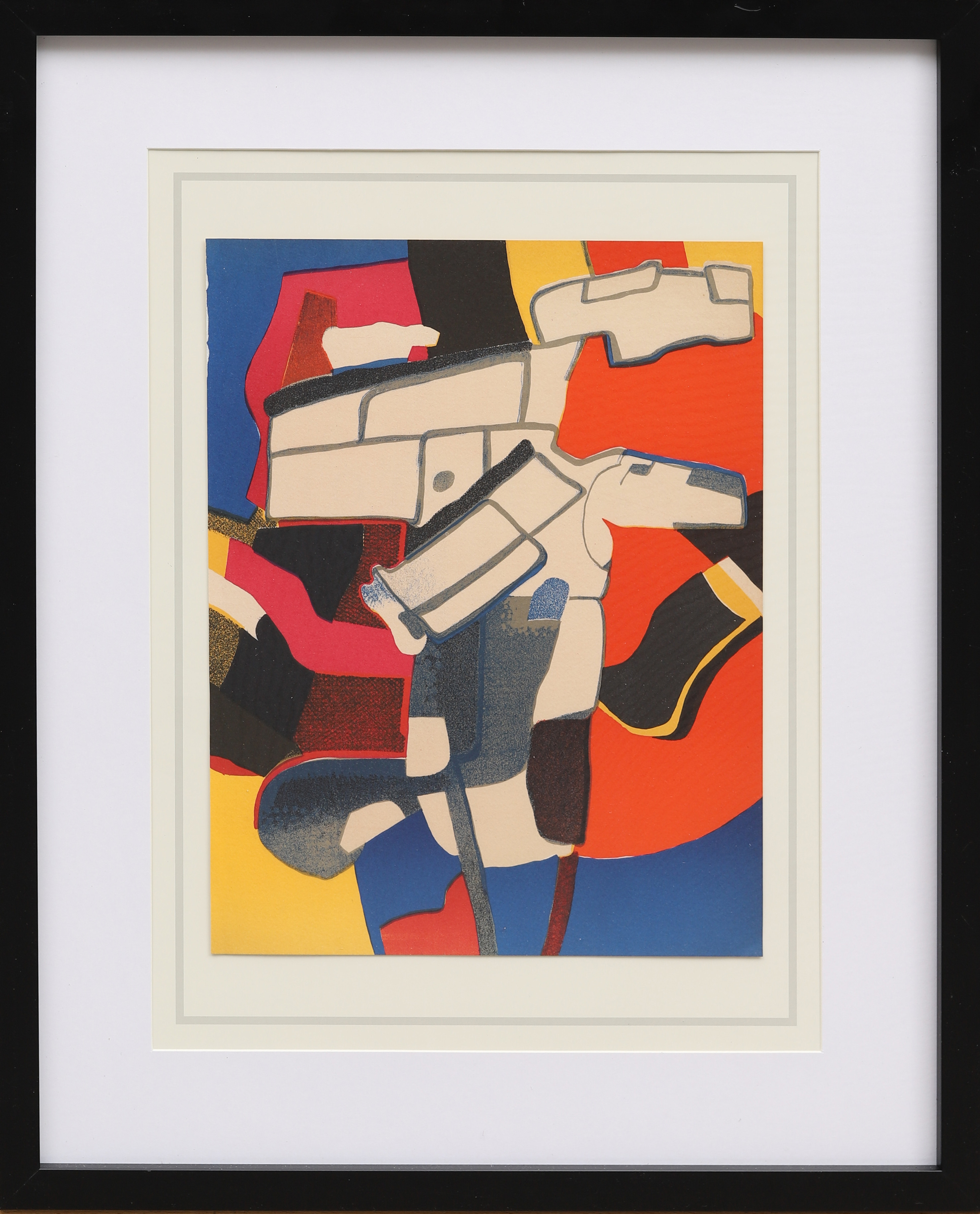 MAURICE ESTÈVE. "Bougri", färglitografi ur XX:e siècle, hommage à Esteve Numéro Special 1975.